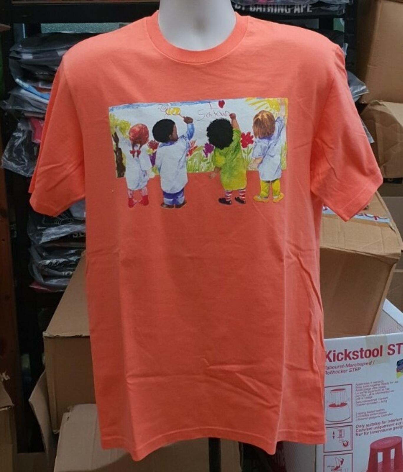 SS19 Supreme Kids Tee Orange Size M
