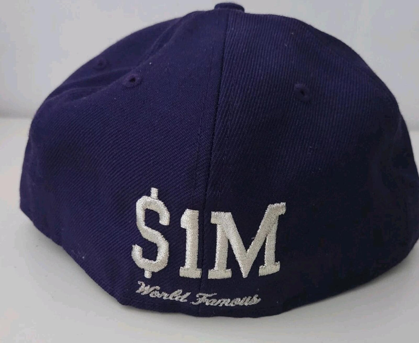 SS20 Supreme $1M box logo New Era size 7 1/4 purple cap wool hat new with tag