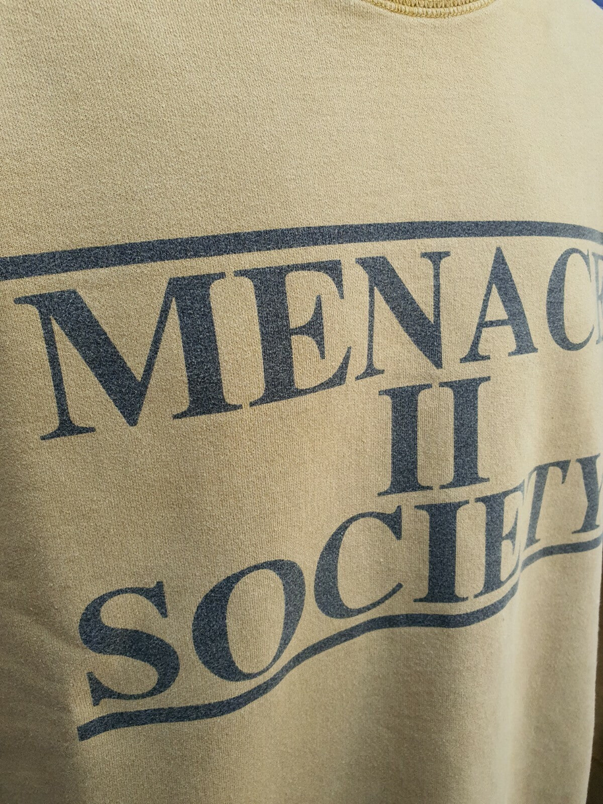 SS14 Supreme Menace II Society Crewneck Senf Größe M