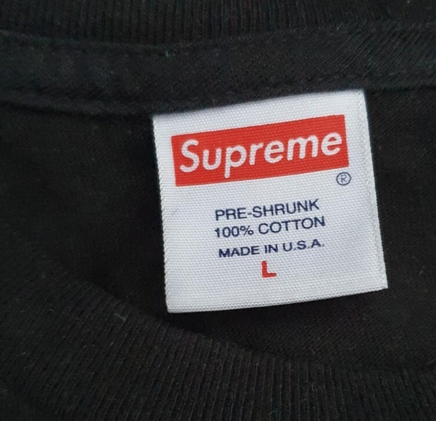 FW18 Supreme Guts black Tee t-shirt size L large anatomy organs