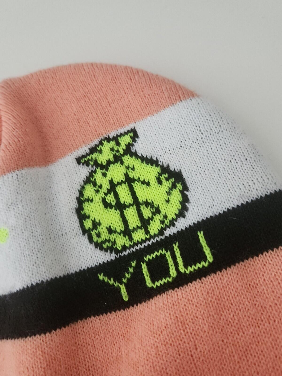 FW19 Supreme Pay Me beanie Peach Hat F UCK YOU