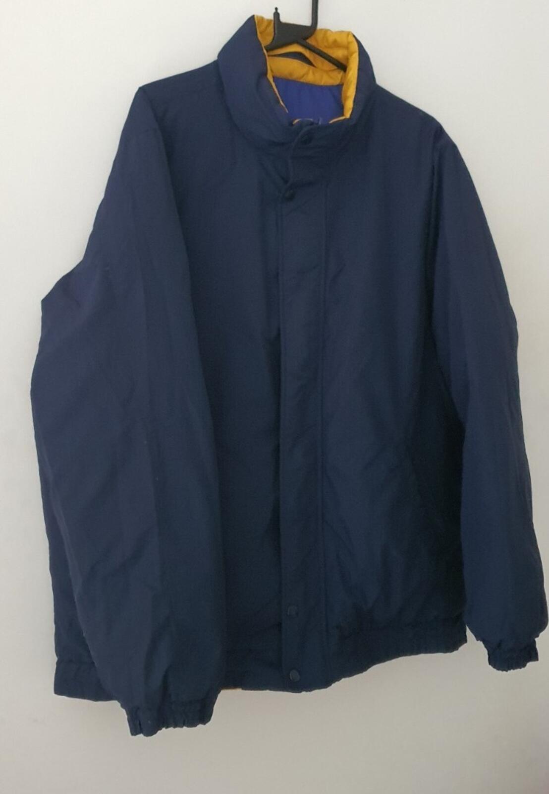 FW14 Supreme reversible Puffy Jacket yellow blue XL duck down puffer Vintage