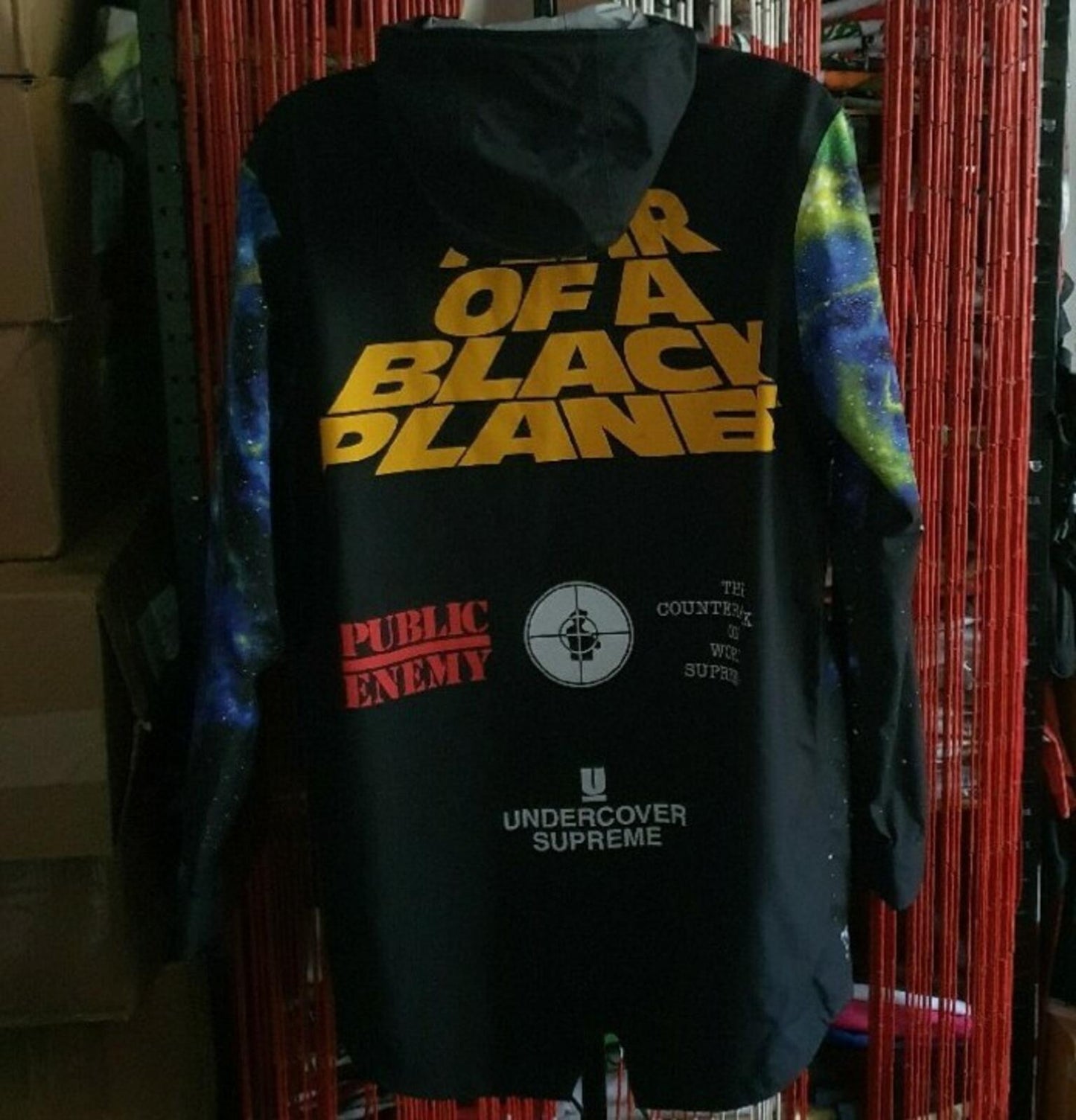 SS18 Supreme x Undercover x Public Enemy Fear of Black Planet Parka Size M