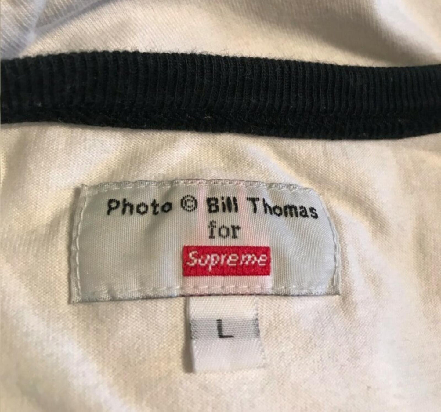 2005 Supreme Bill Thomas Foto Tank Trägerloses Top L T-Shirt Vintage Selten
