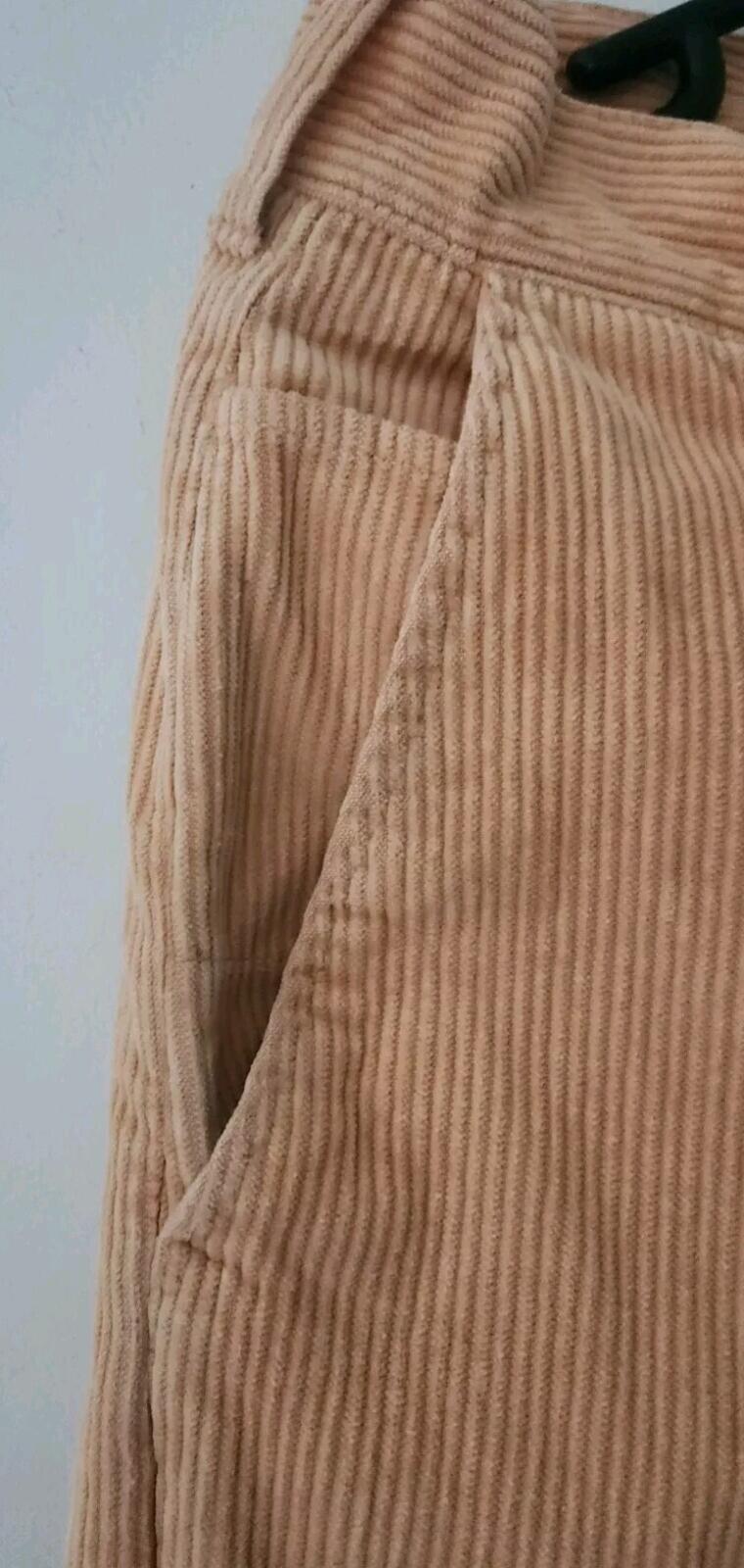 FW17 Supreme Corduroy Work Pant Größe 34 W34 L32 Reißverschluss Hose Peach