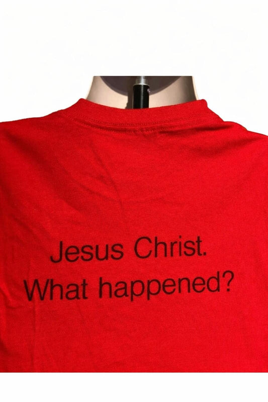 SS15 Supreme KIDS Hand Tee Red Size M  Jesus Christ What Happened?