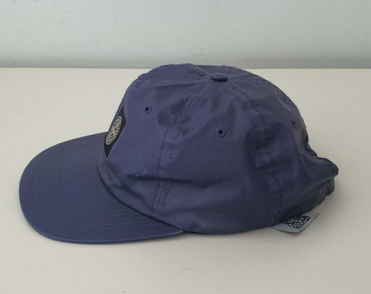 SS16 Supreme x Stone Island heat reactive 6-panel cap Purple hat Made in U.S.A