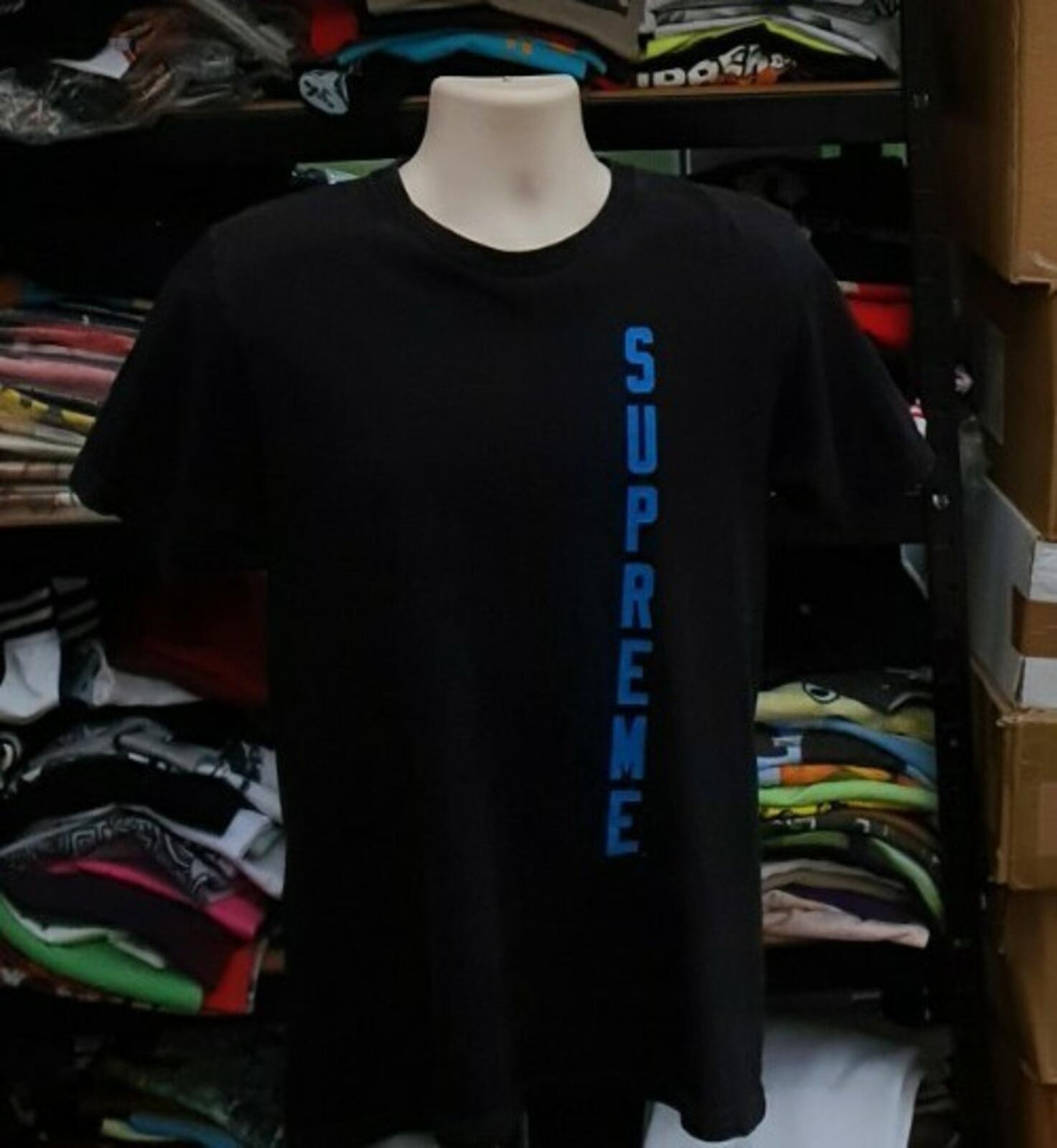 SS15 Supreme x Thrasher Flames Tee Black Size M