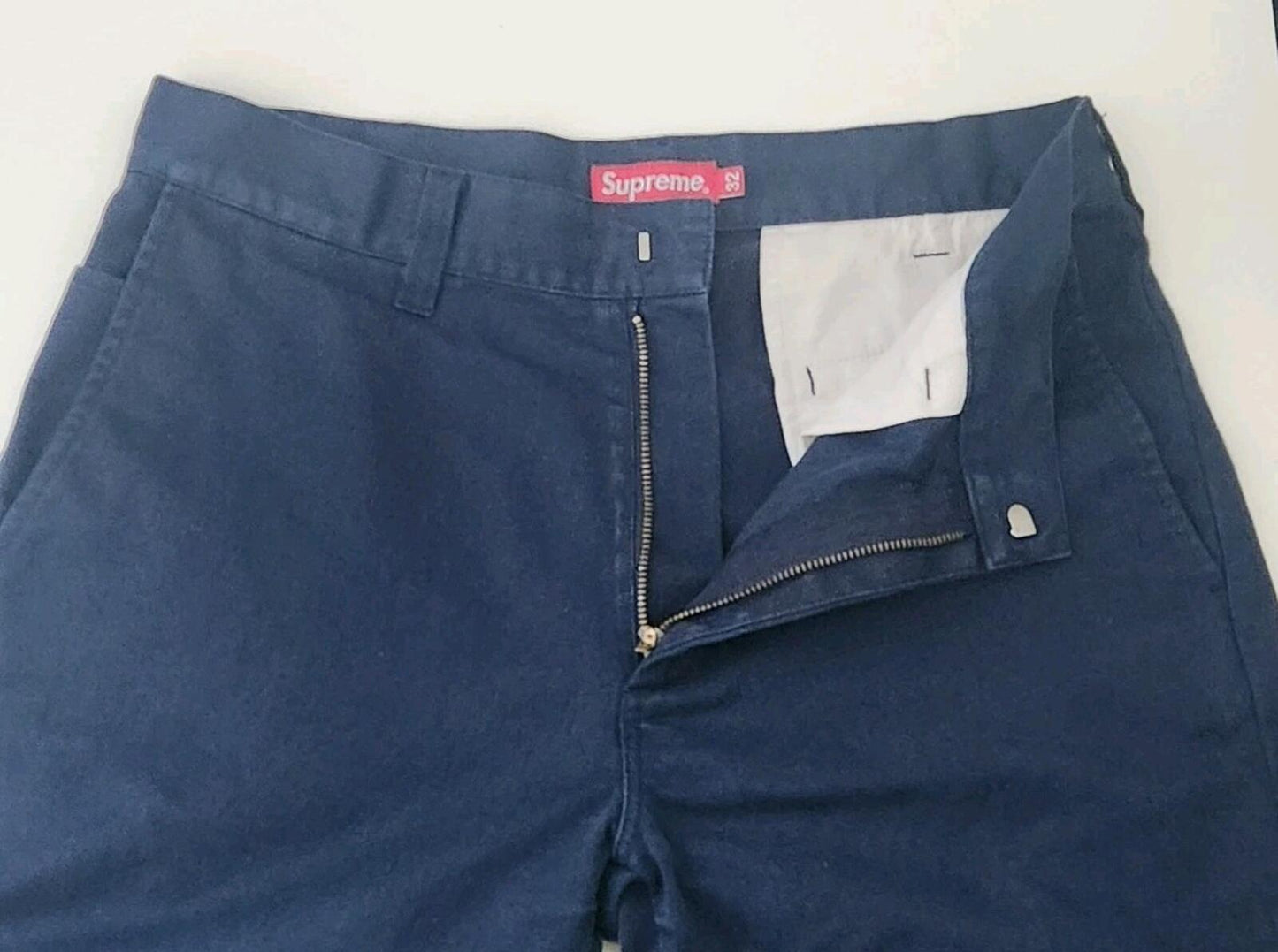 SS15 Supreme Work Pant Navy Trousers Size 32 W32 L32 Medium Pants