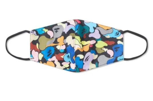 A BATHING APE Multi camo face mask black BAPE RRP £49 Accessory