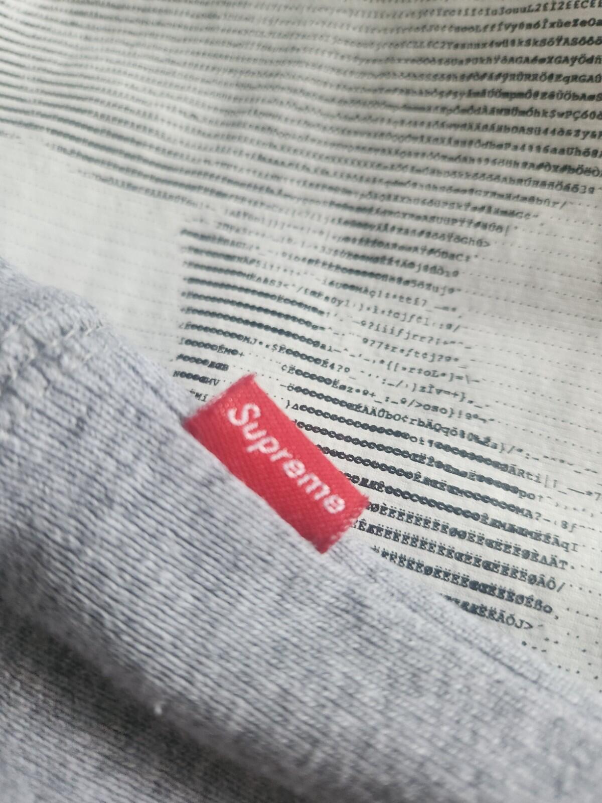 SS17 Supreme Digi hooded sweatshirt Size M medium heather grey hoodie pullover