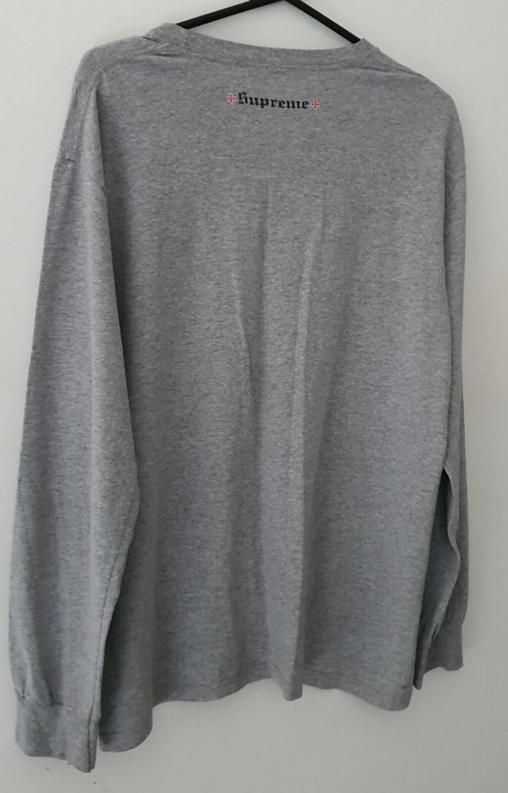 FW17 Supreme x Independent L/S tee Heather grey Long sleeve medium M T-shirt