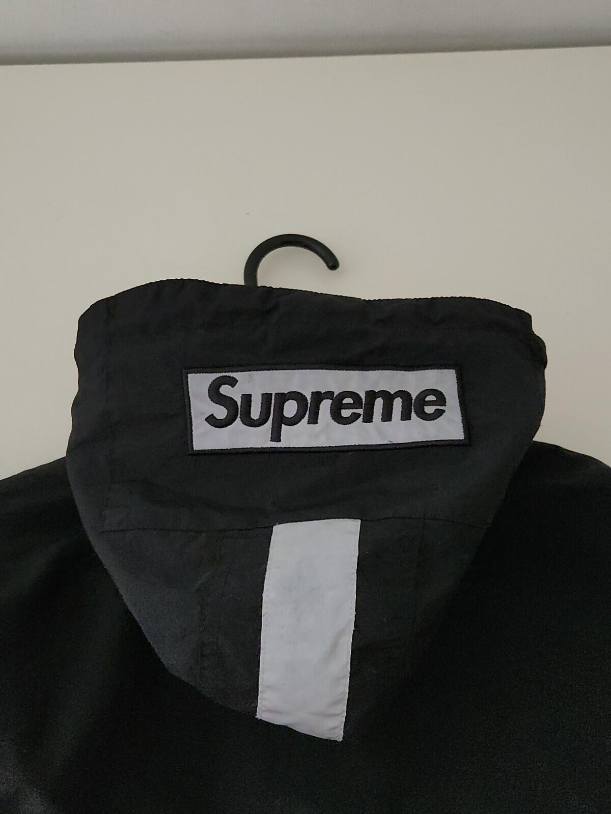 FW18 Supreme 2-Tone Zip Up Jacket Black Size M Water Resistant