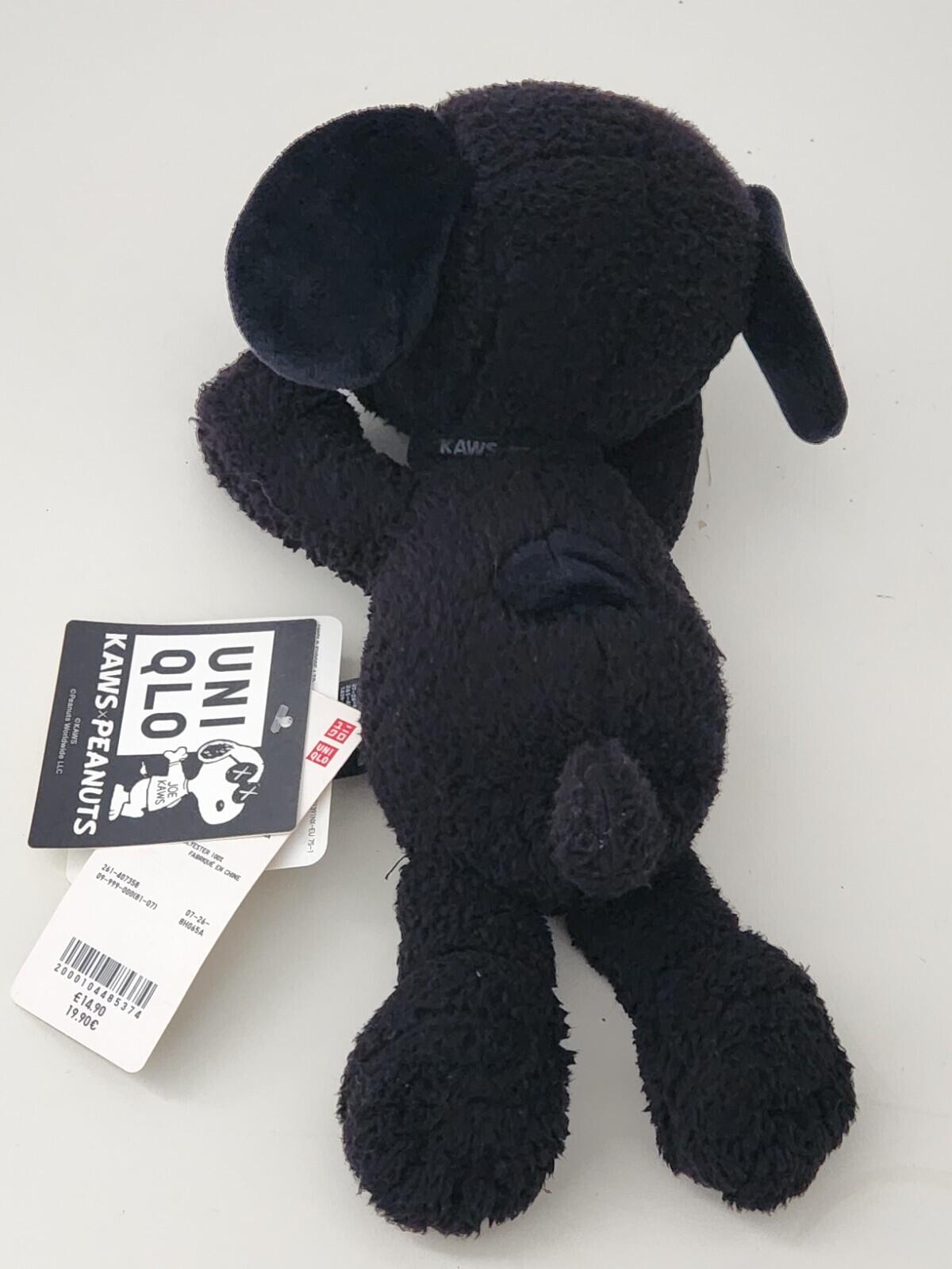 4x KAWS UNIQLO Peanuts Snoopy Plüschtiere 2x (KLEIN) S 2x (MITTEL) M Komplettset Tasche