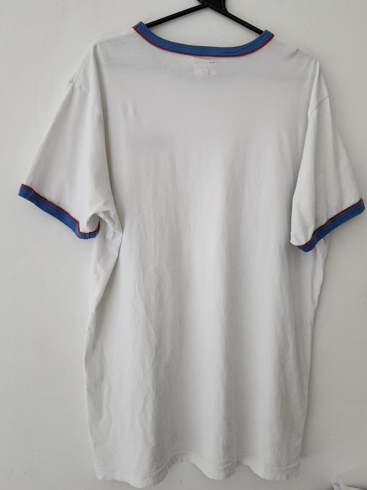 SS18 Supreme Piping Ringer Tee size XL white T-shirt