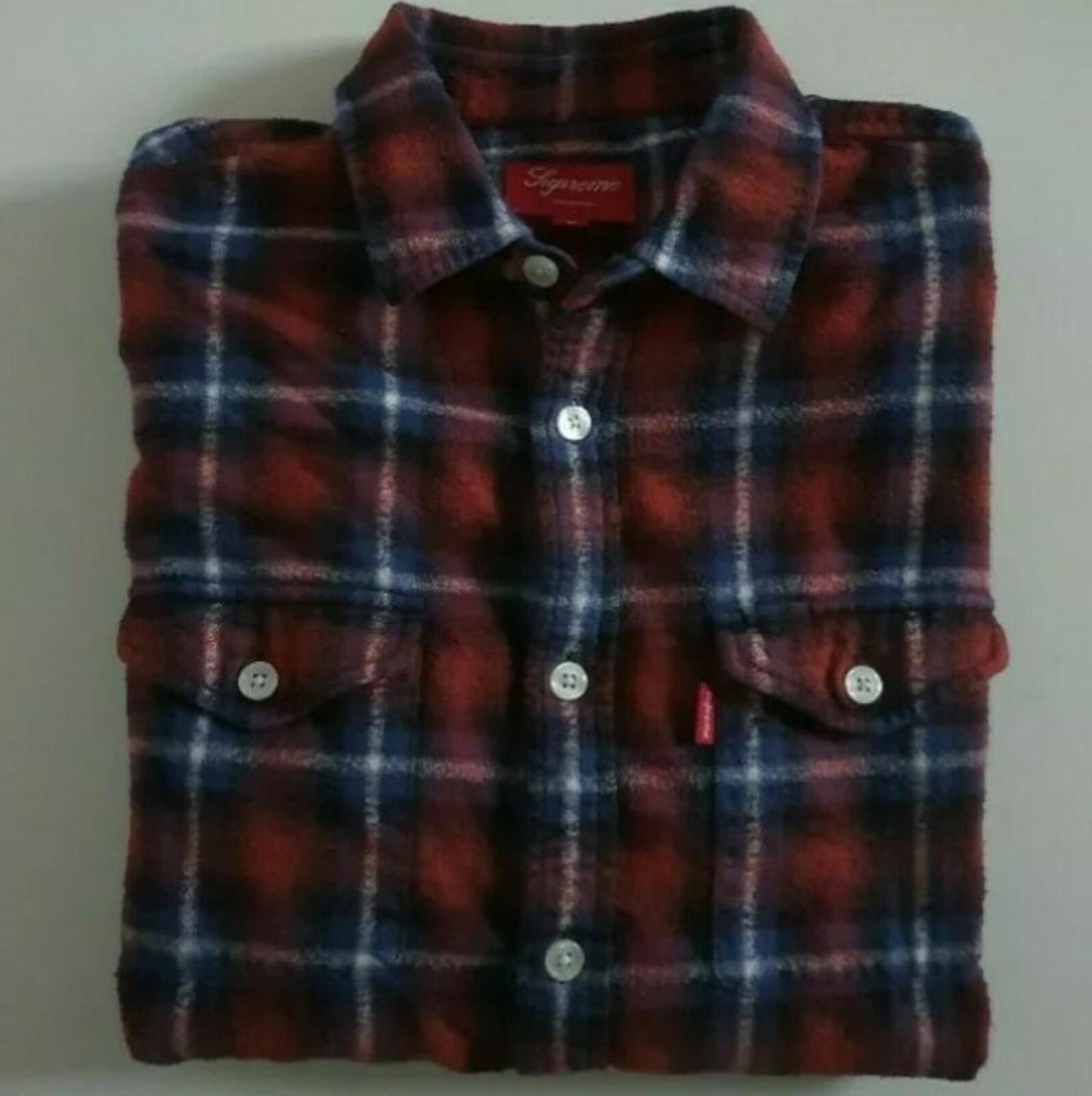 FW10 Supreme Utility Flanellhemd Rot Größe M
