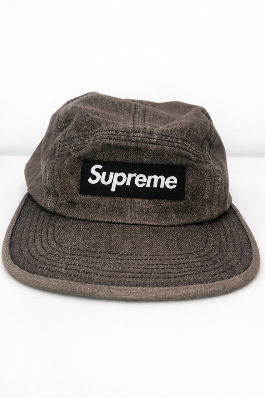 Gorra Camp Supreme de mezclilla SS18 negra