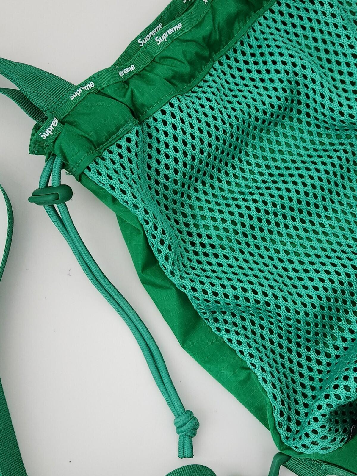 SS23 Supreme Mesh Small Backpack Bag Green 10L