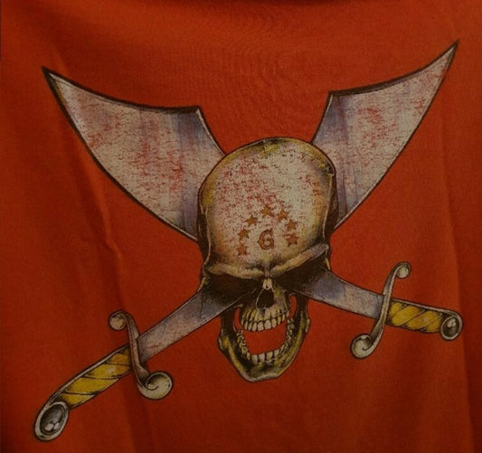 SS01 Camiseta Supreme Skull and Swords Naranja Talla M