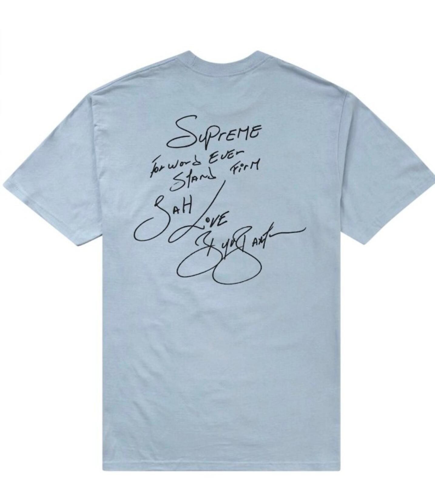 SS19 Supreme Buju Banton Photo Tee size L large T-shirt light blue New Unopened
