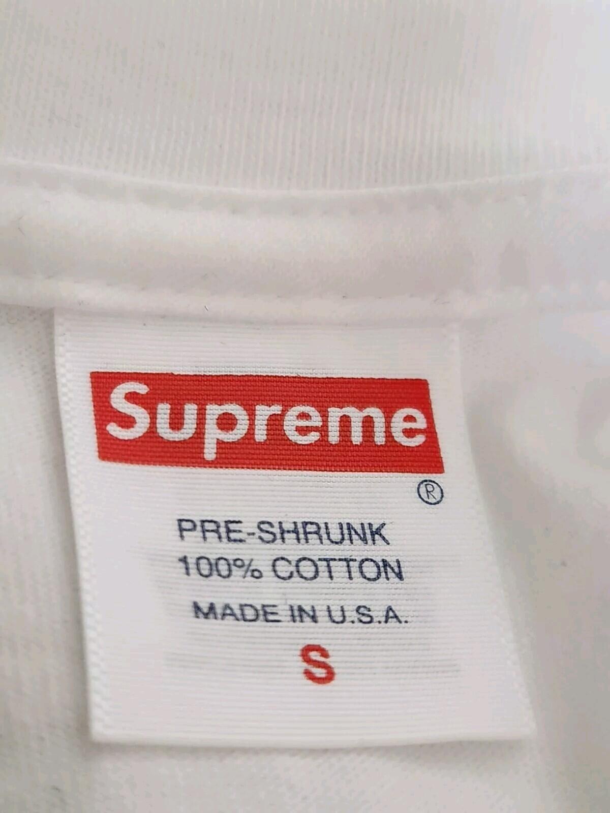 Camiseta Supreme Trademark PV22 talla S pequeña Blanca Camiseta Nueva