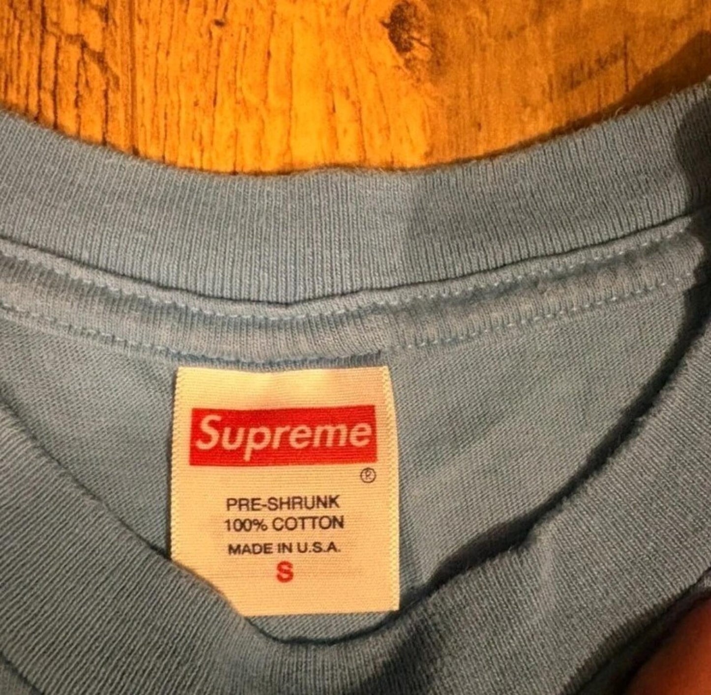 SS24 Supreme Varsity Tee Azul Brillante Talla S