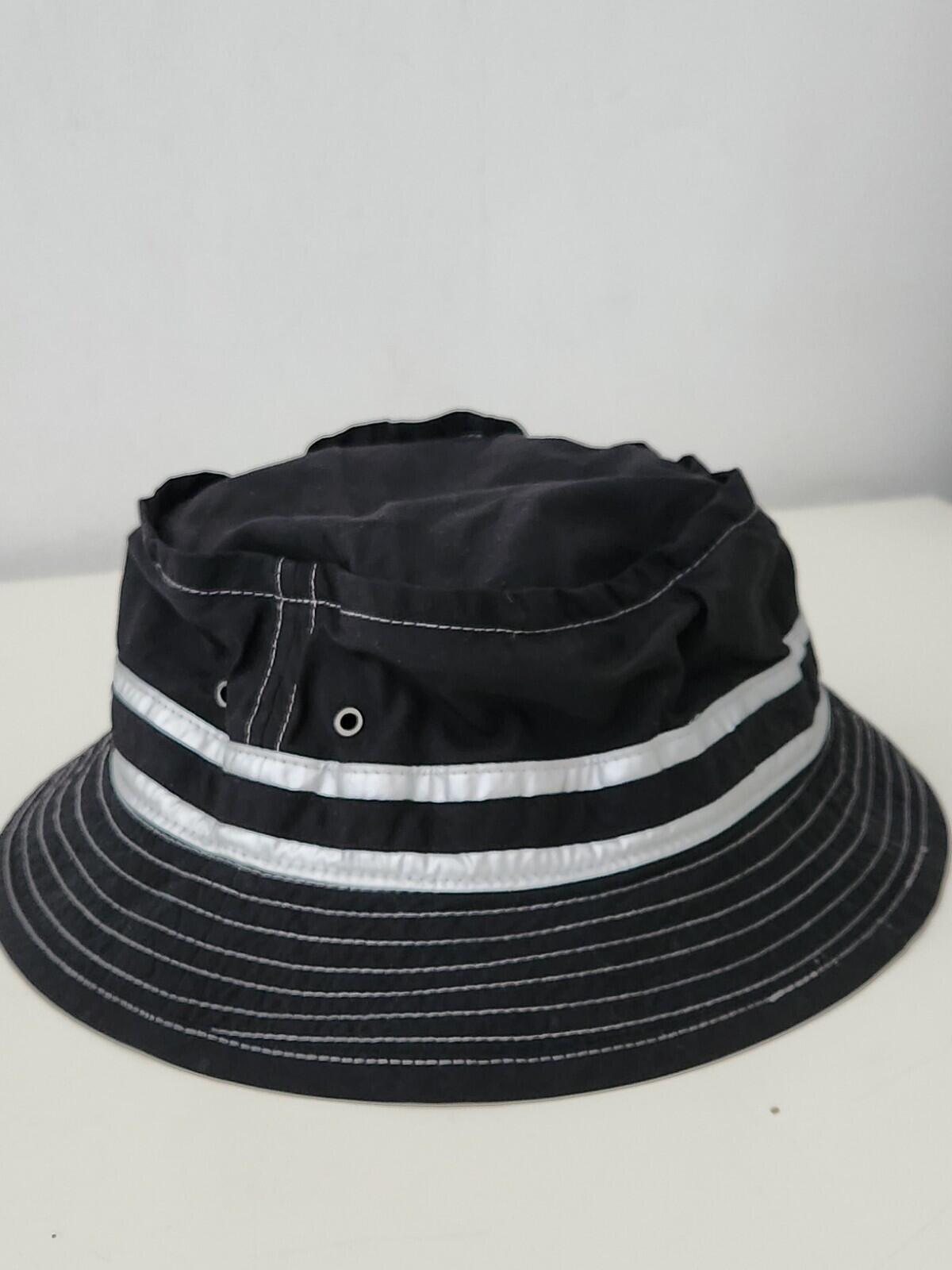 SS19 Supreme Contrast Stitch Crusher Bucket Hat Black Water Resistant Reflective