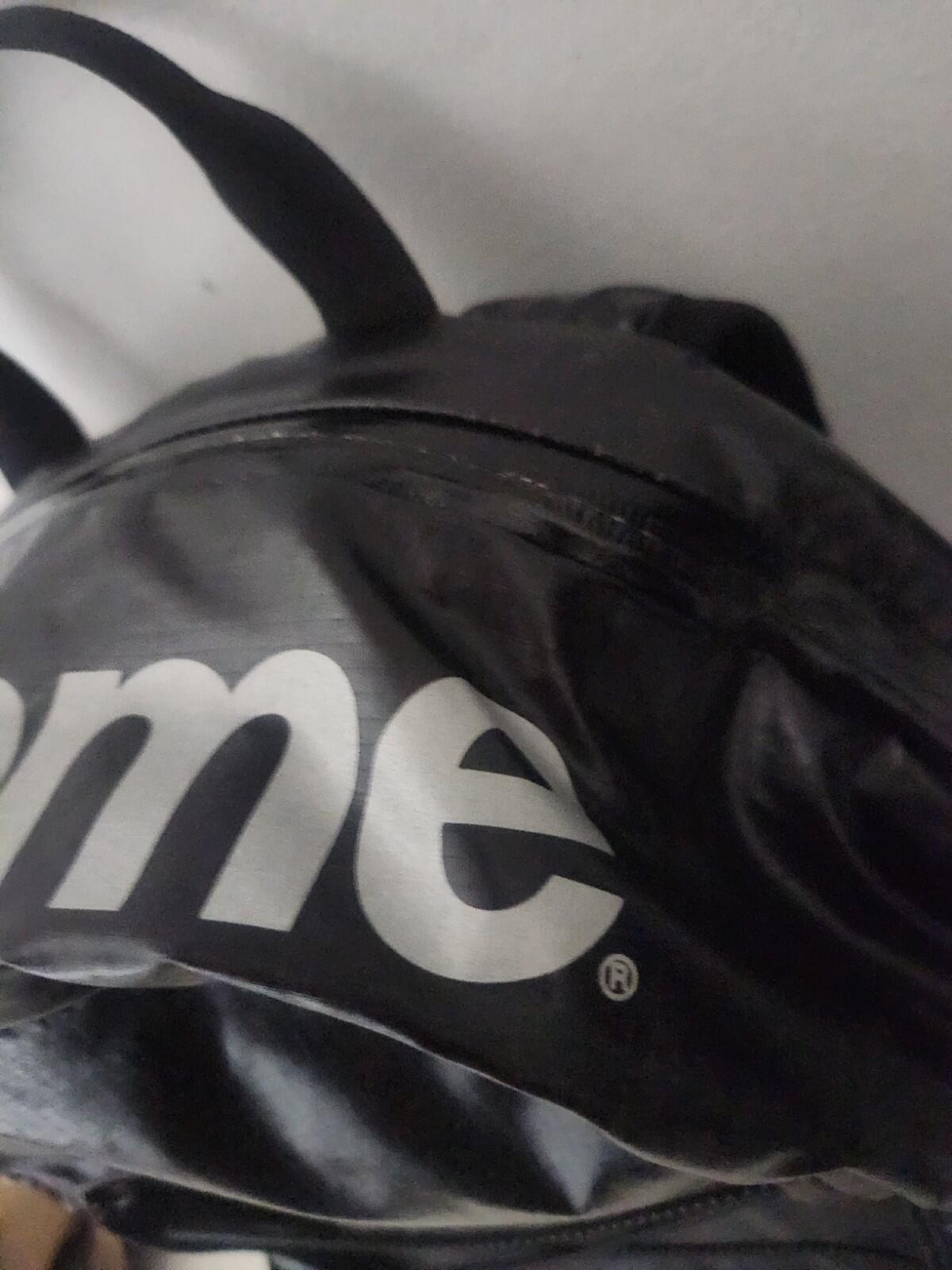 FW17 Supreme black backpack Cordura Fabric box logo Reflective text 20L Bag