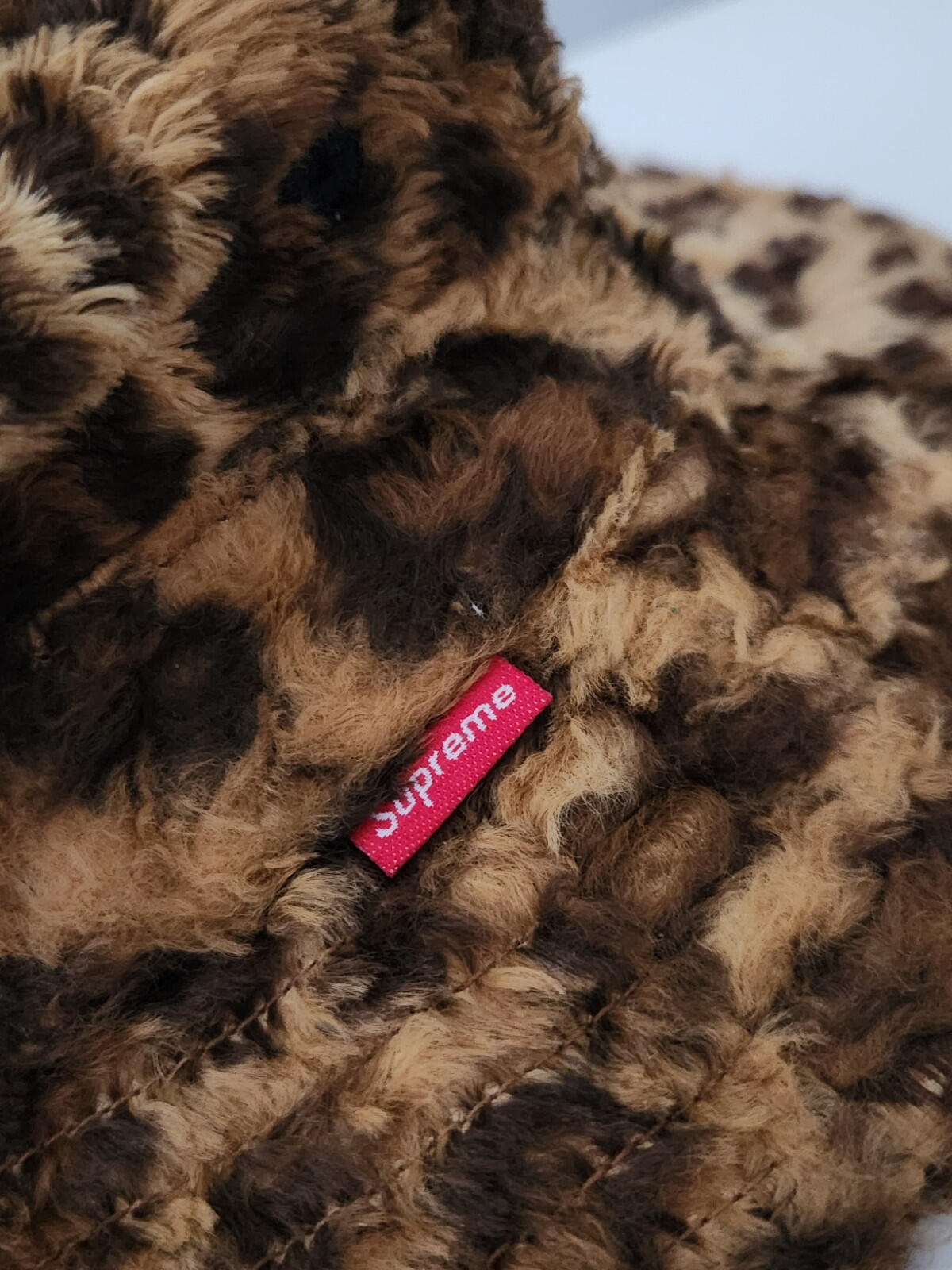 SS14 Supreme Fur Crusher M / L bucket hat Leopard Vintage 2014 Animal Print