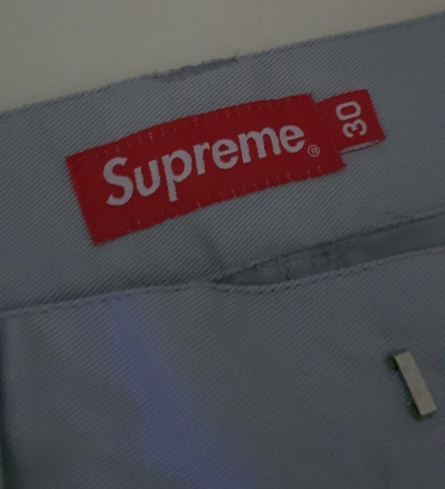 FW22 Supreme Work Pant size 30 W30 L30 trousers pants light grey Worn 1x