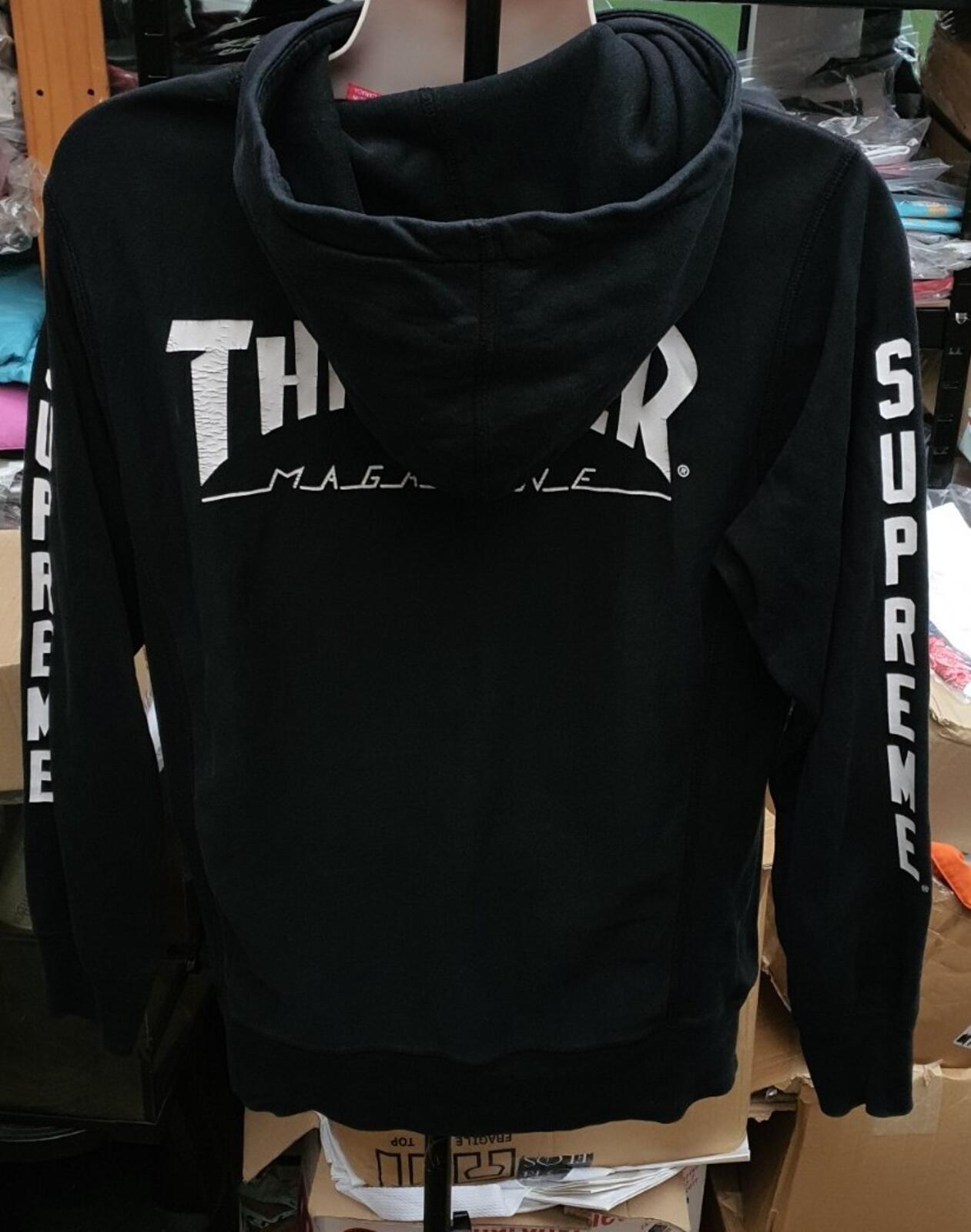 SS11 Supreme x Thrasher Hooded Sweatshirt Black Size M