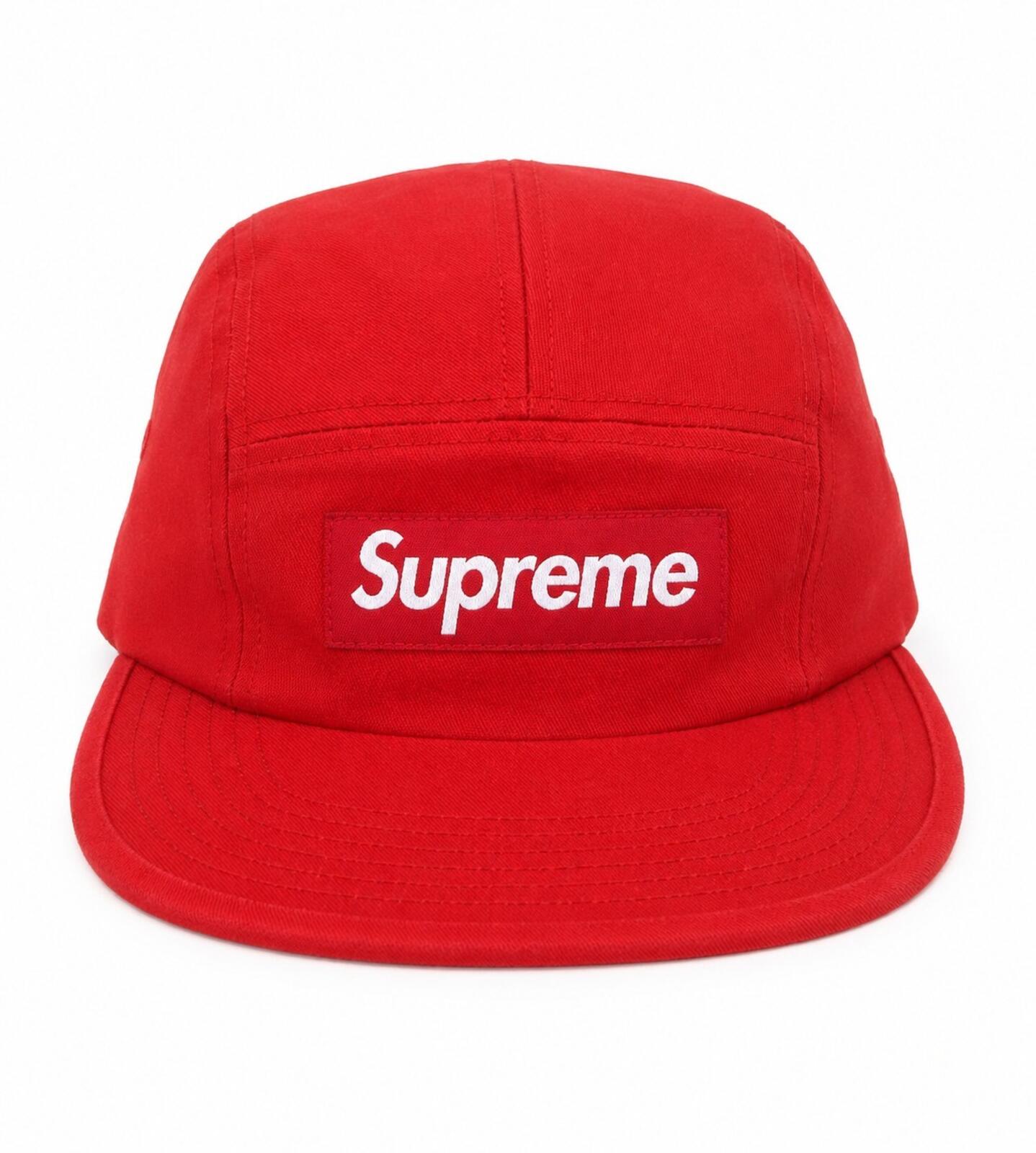 SS17 Supreme Satin Camp Cap Red
