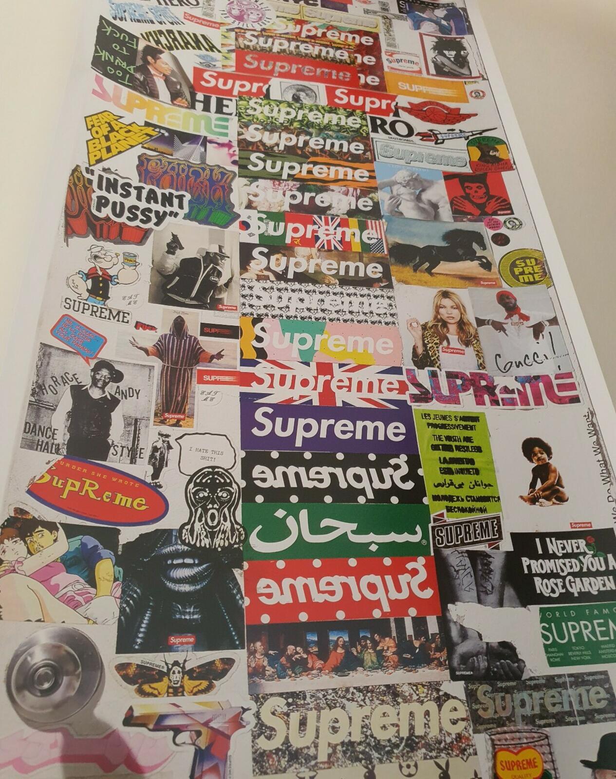 FW19 Supreme Lafayette street f&f bathroom door poster Size 36 x 11.5"