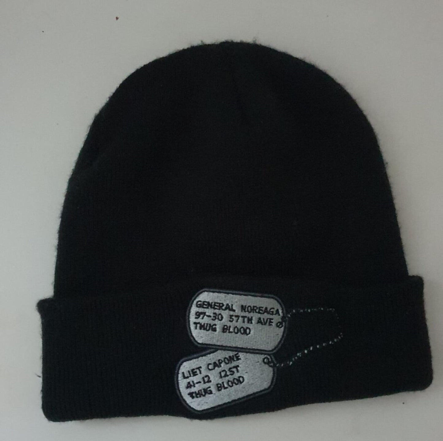 FW16 Supreme The War Report Beanie black Capone-N-Noreaga Hat