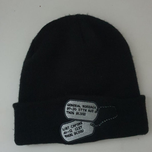 FW16 Supreme The War Report Beanie black Capone-N-Noreaga Hat