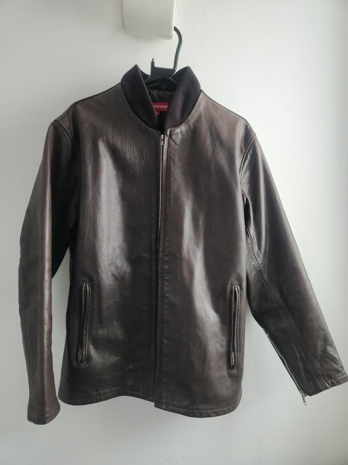 Supreme Vintage Mid-1990s Leather Jacket Schott USA Made Size L  Very Rare Grail