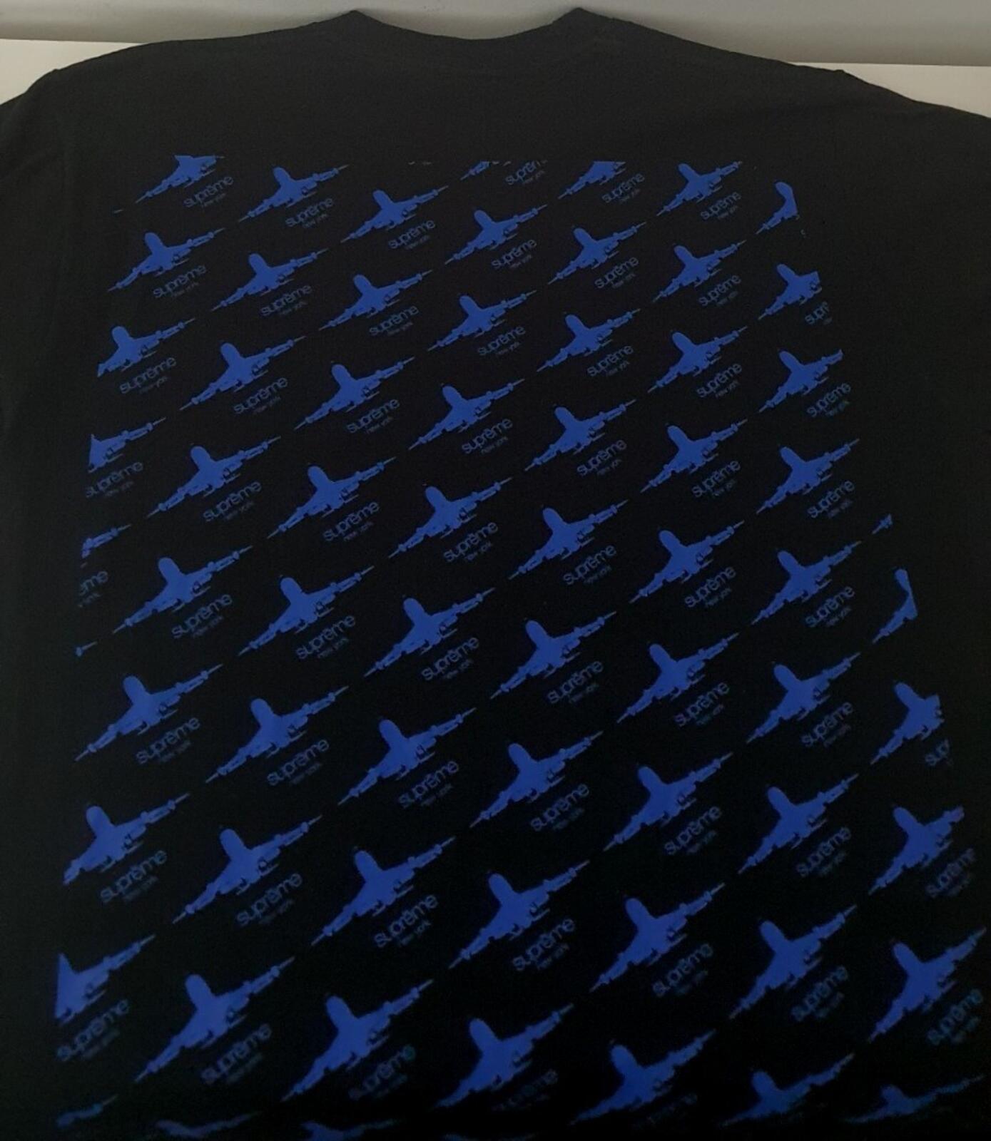 FW15 Supreme Planes Tee black T-shirt size L large