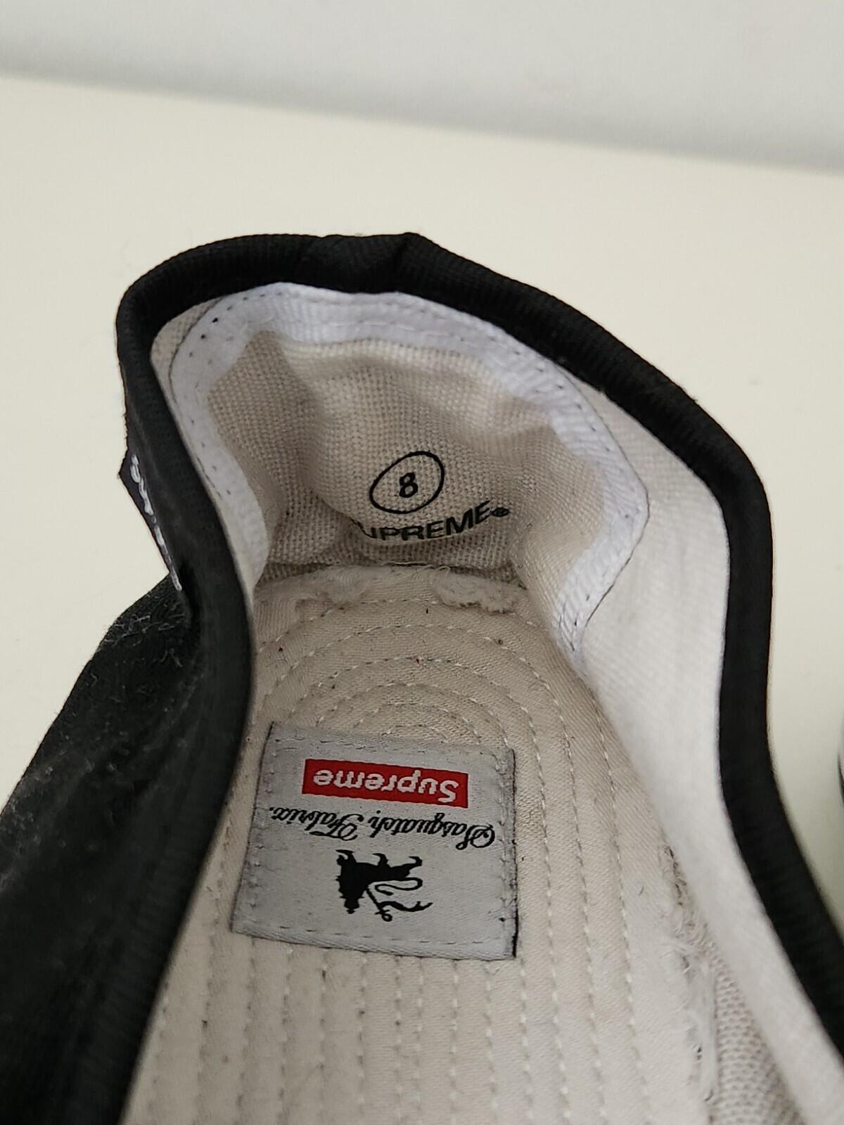 SS16 Supreme Sasquatchfabrix black slip on shoes size UK 7 US 8