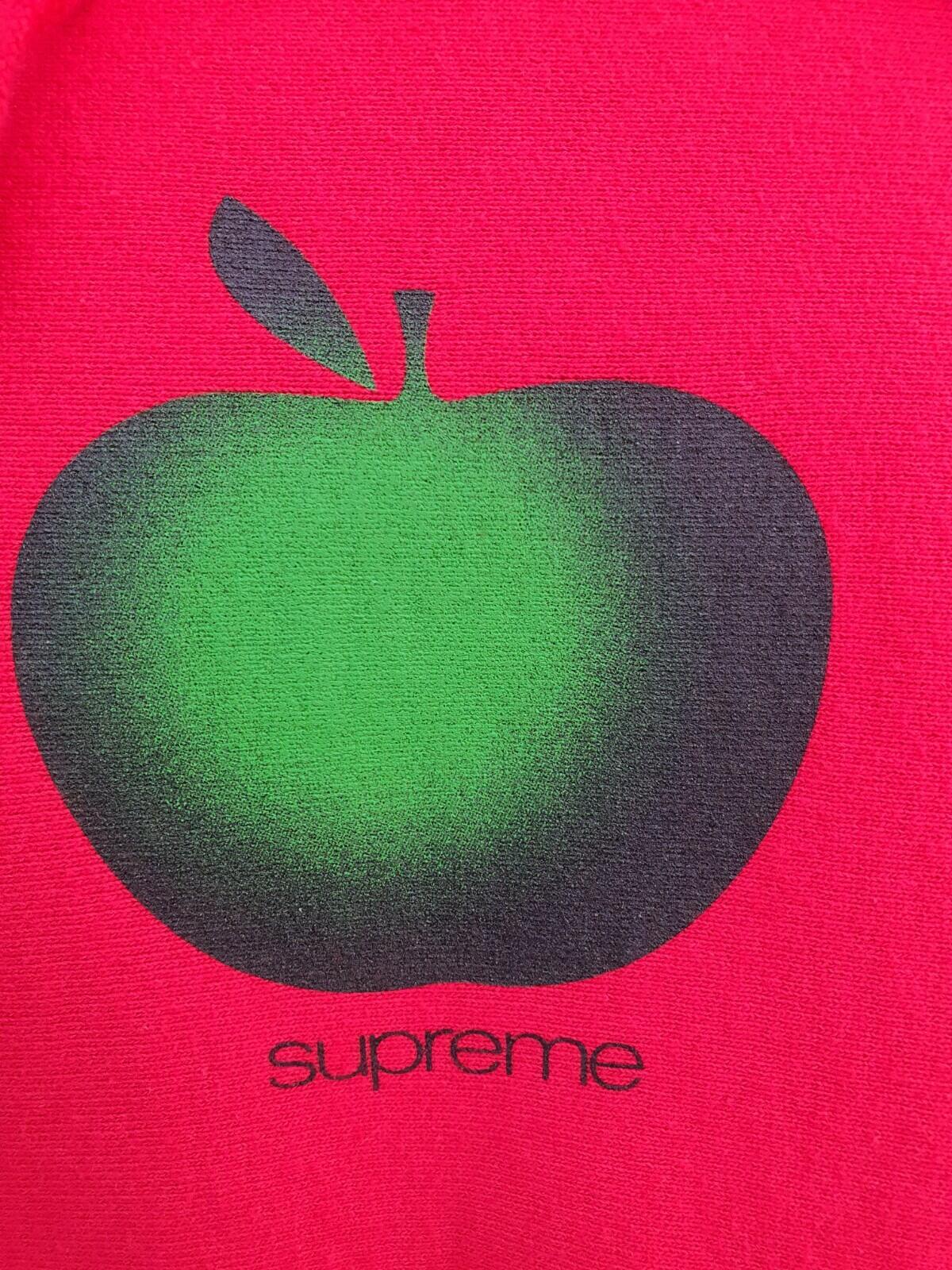 SS19 Supreme Apple Hooded Sweatshirt Red Size M
