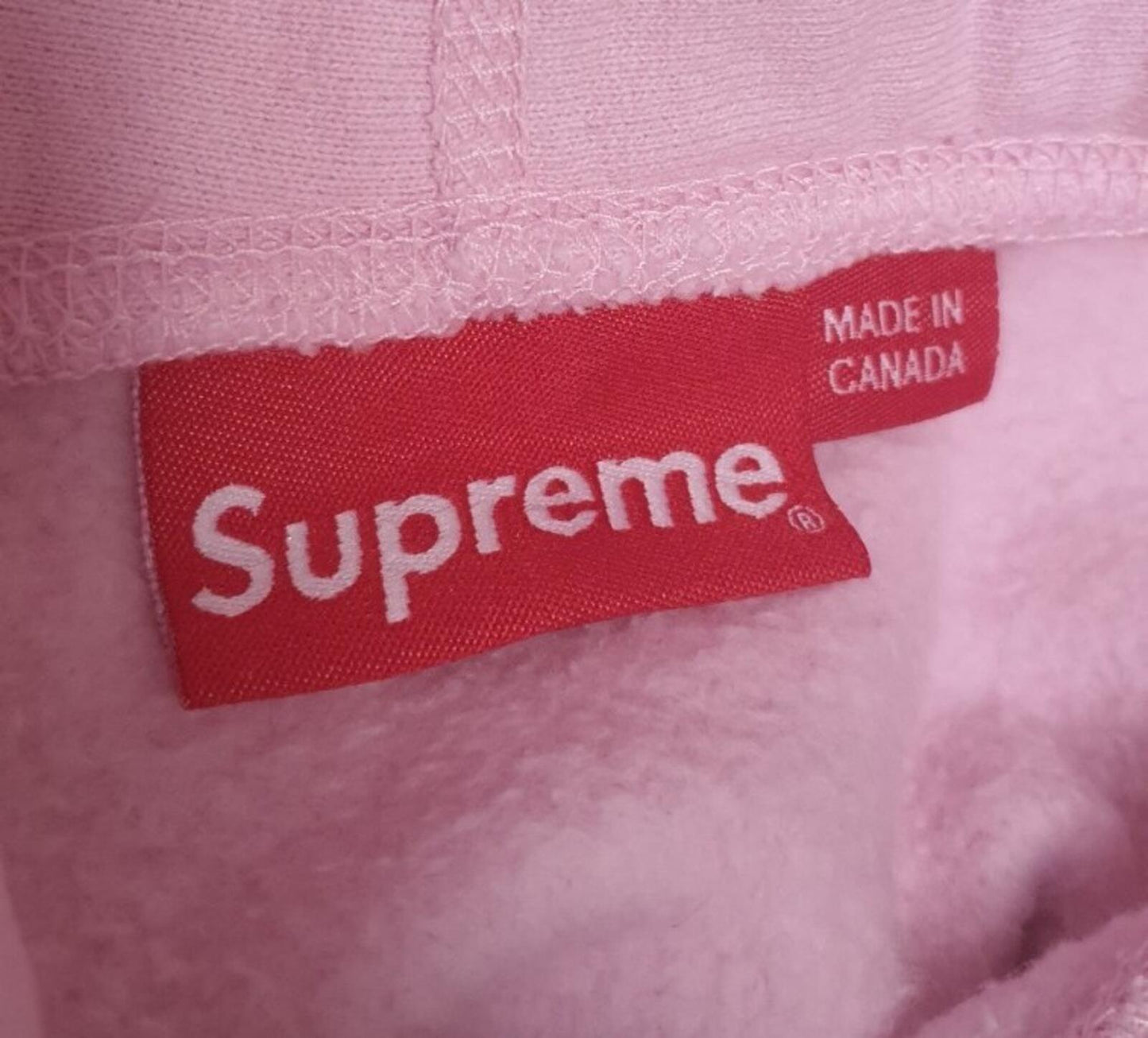 FW20 Supreme Drop Shadow Hooded Sweatshirt Light Pink Size S