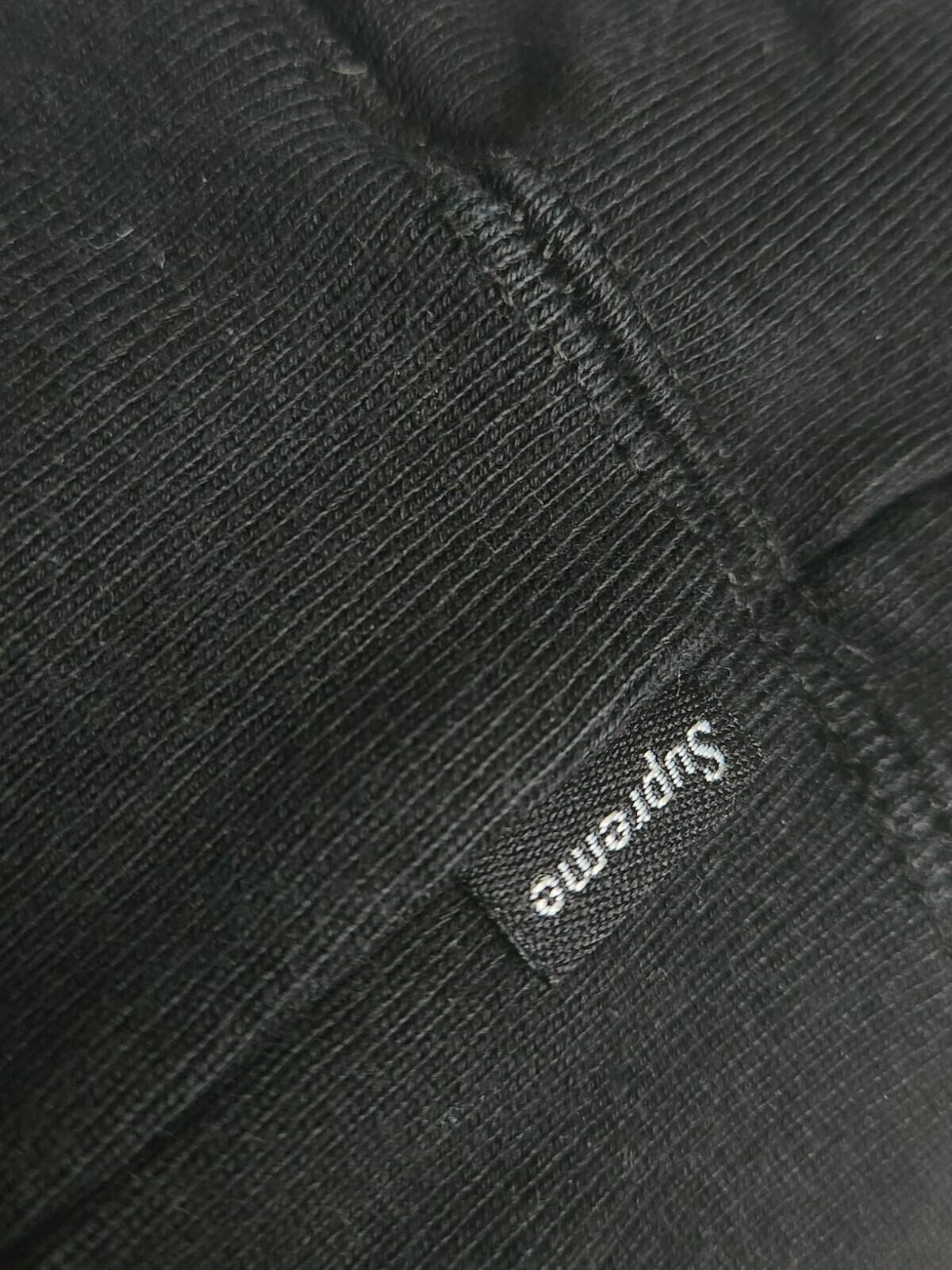 SS18 Supreme Diagonal Hooded Sweatshirt black hoodie M medium Pullover