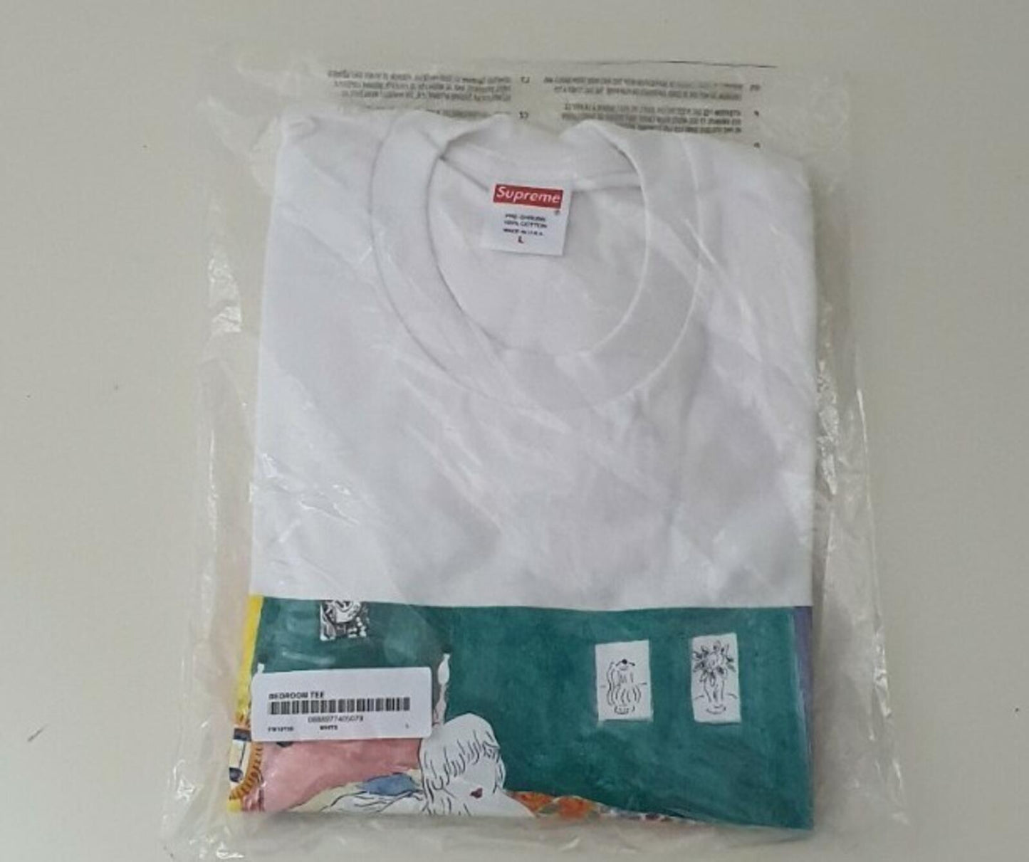 FW18 Supreme Bedroom Tee White Size L