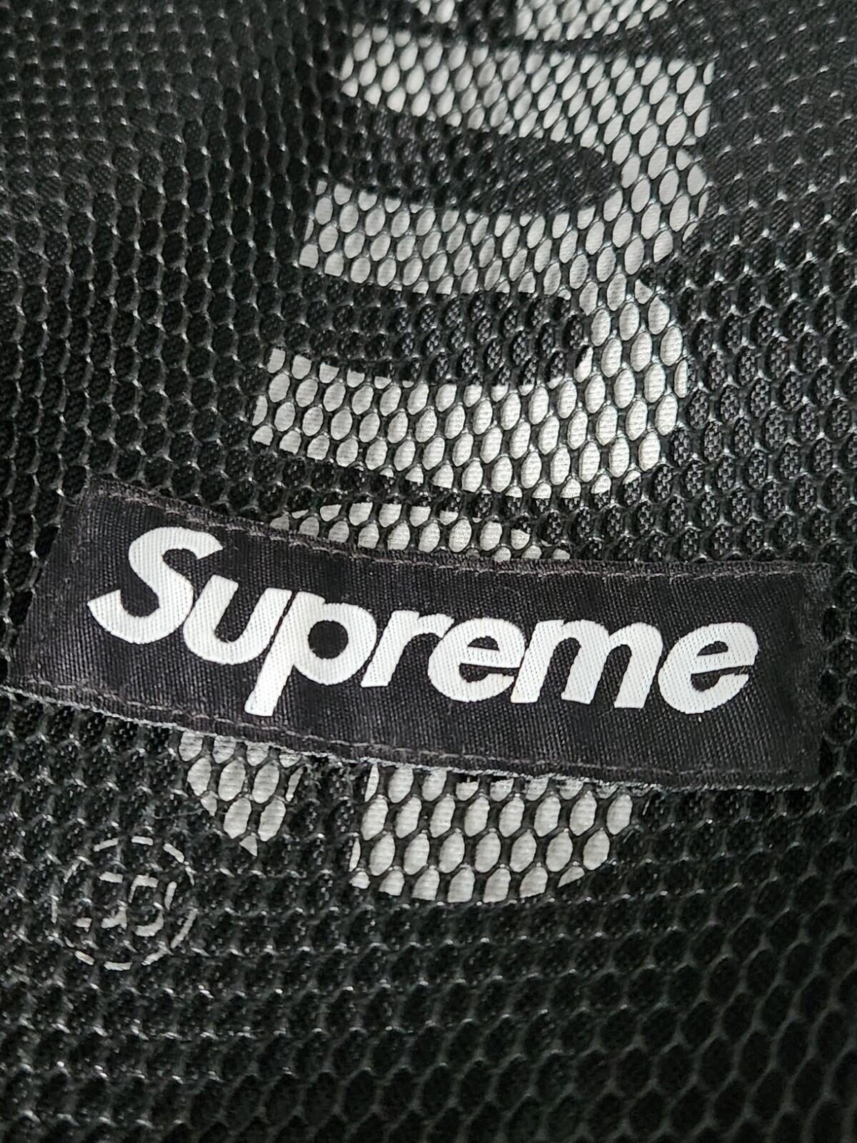 SS20 Supreme Schwarzer Rucksack Cordura Tasche Mesh Rucksack