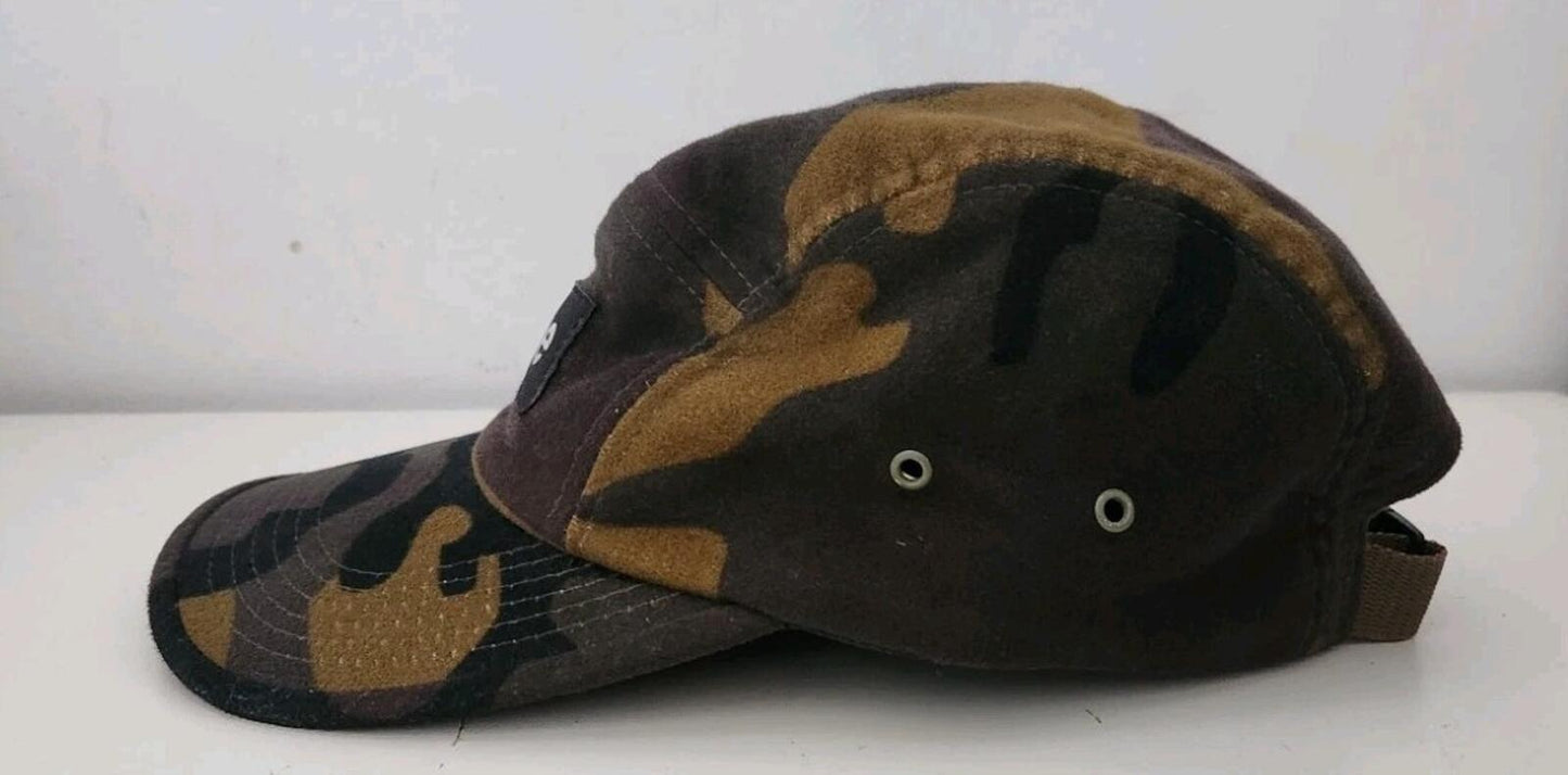 2004 Supreme Camo Camp Cap ETA Waterproof OG Vintage Hat Very Rare Camouflage