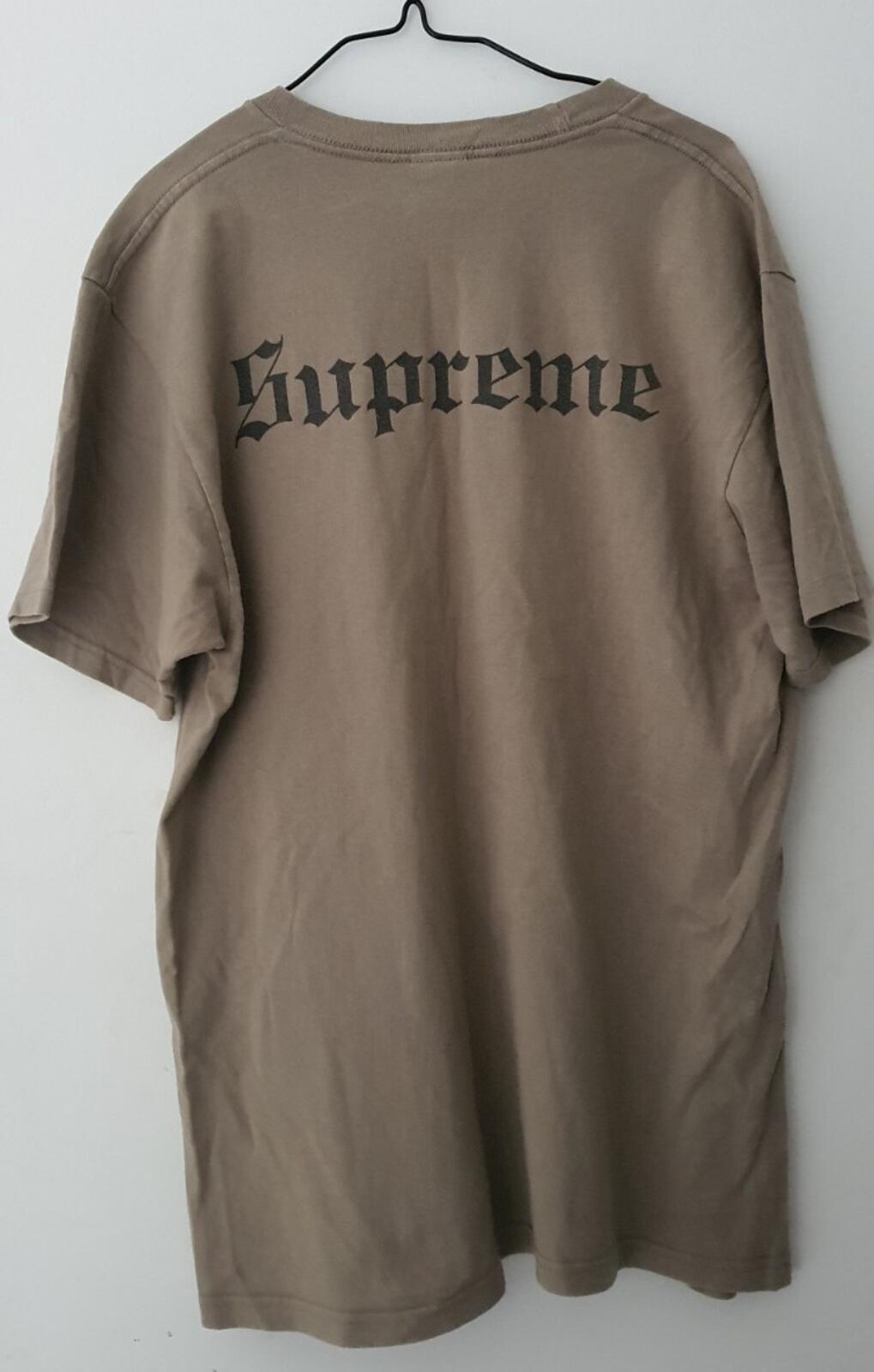 FW16 Supreme x Slayer Eagle tee T-shirt size L large Rare Stone