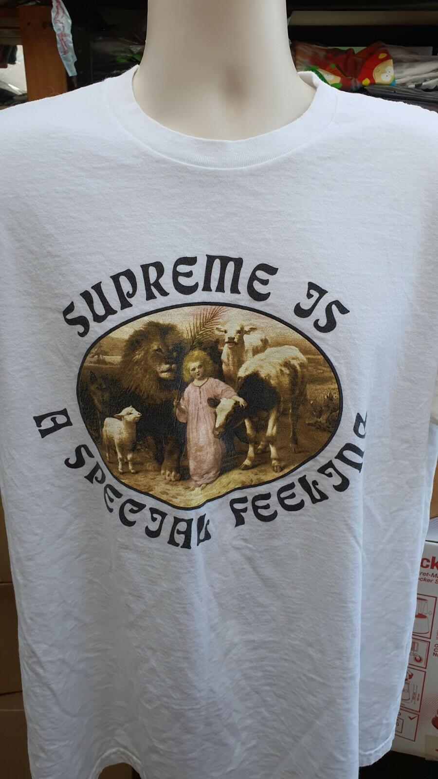 FW16 Supreme Is Special Feeling tee white T-shirt size XL