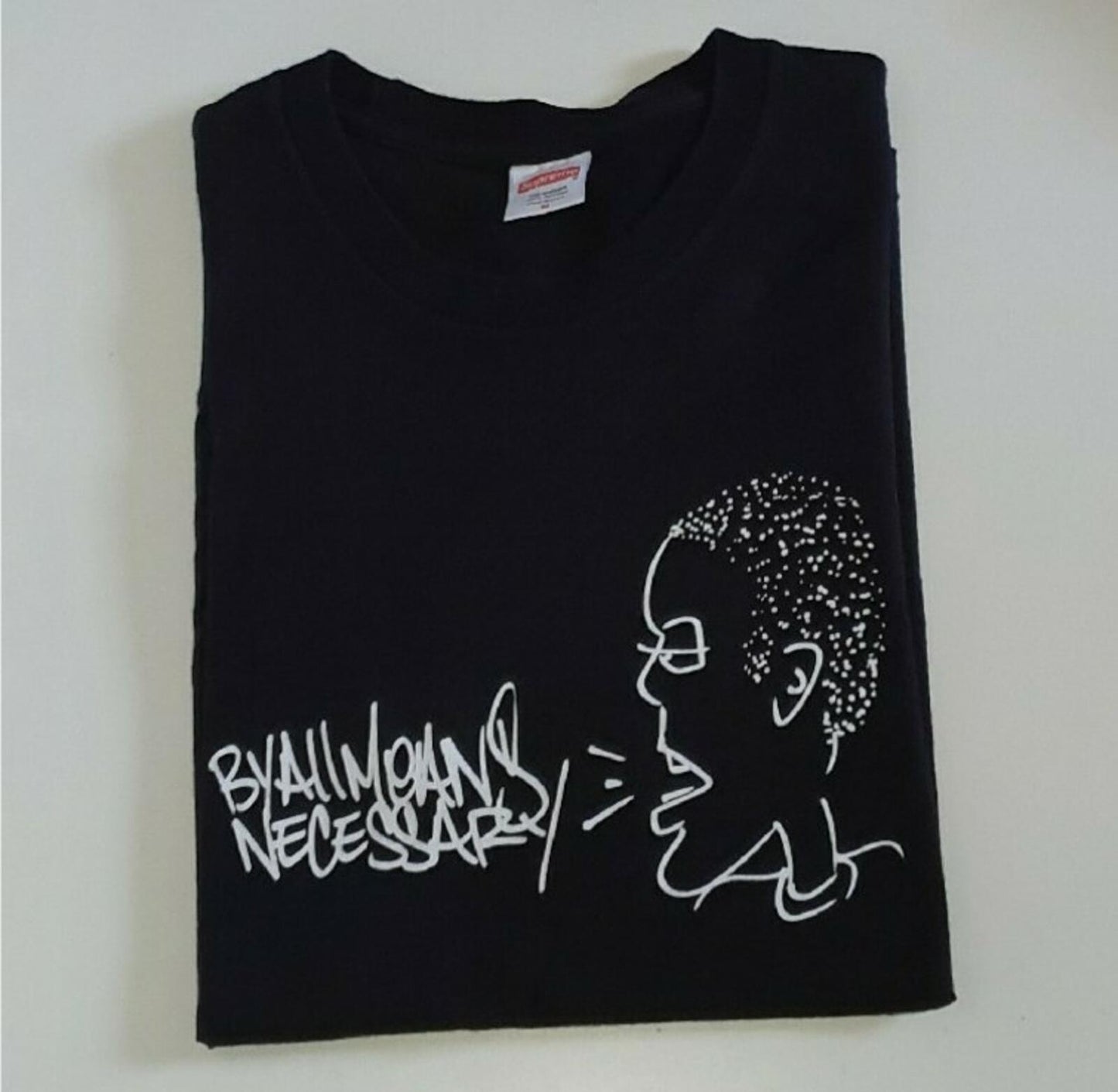FW14 Supreme x KRS-One All Means Tee Black Size M