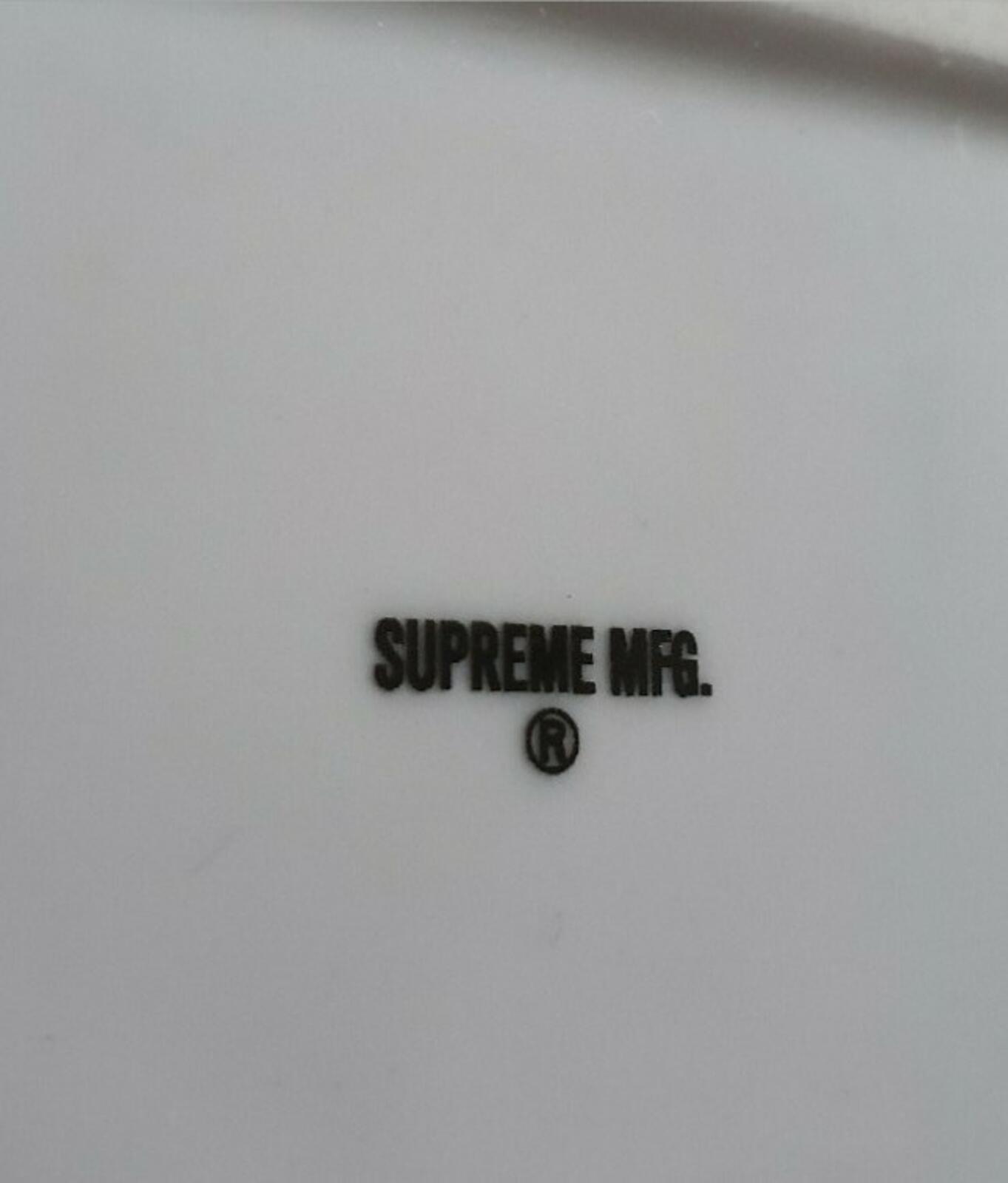 FW14 Supreme red box logo white ceramic tray ashtray Accessory Vintage 2014