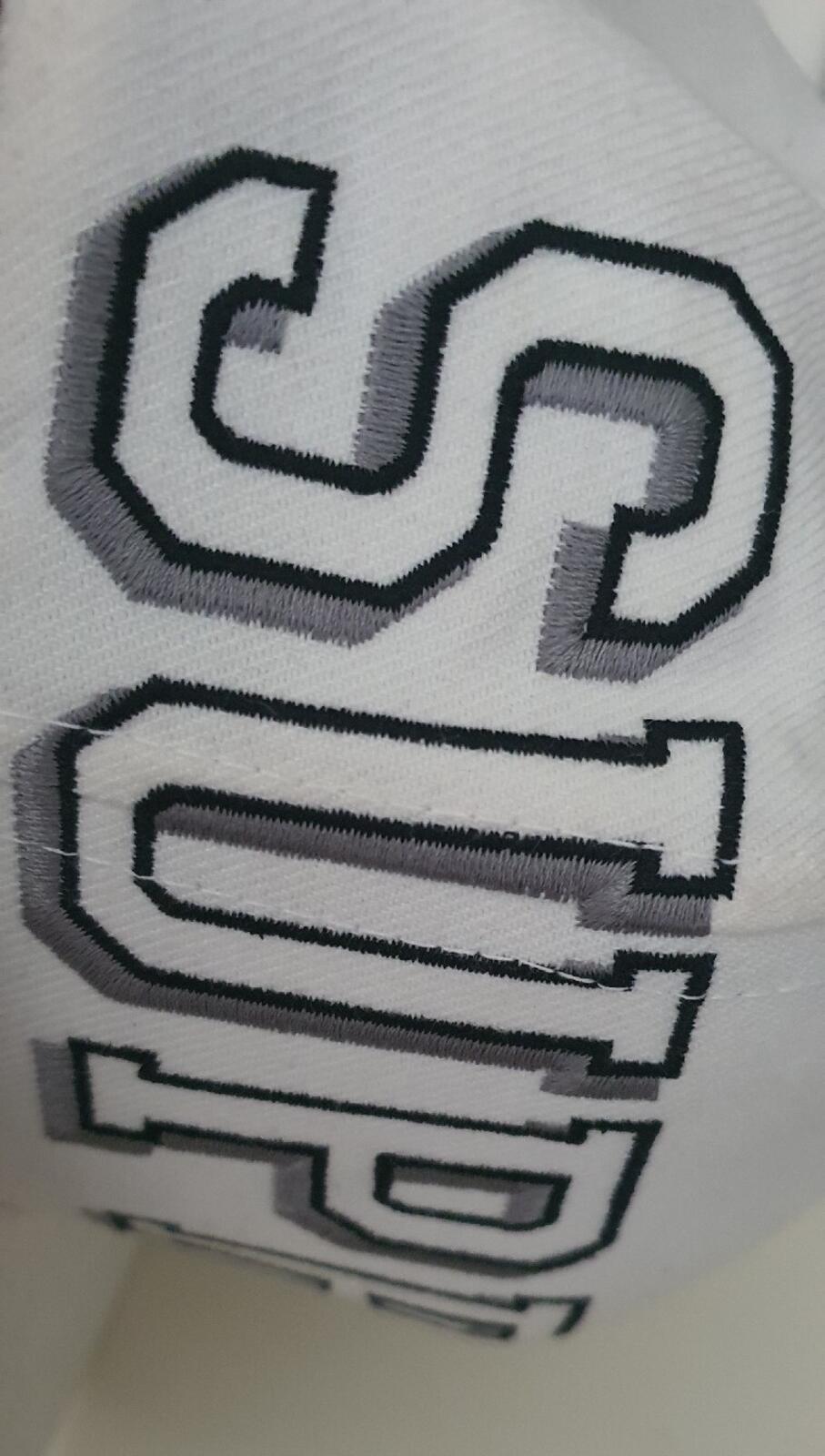 FW13 Supreme Banner 5-panel White Cap Big logo vintage hat ASAP ROCKY Rare 2013