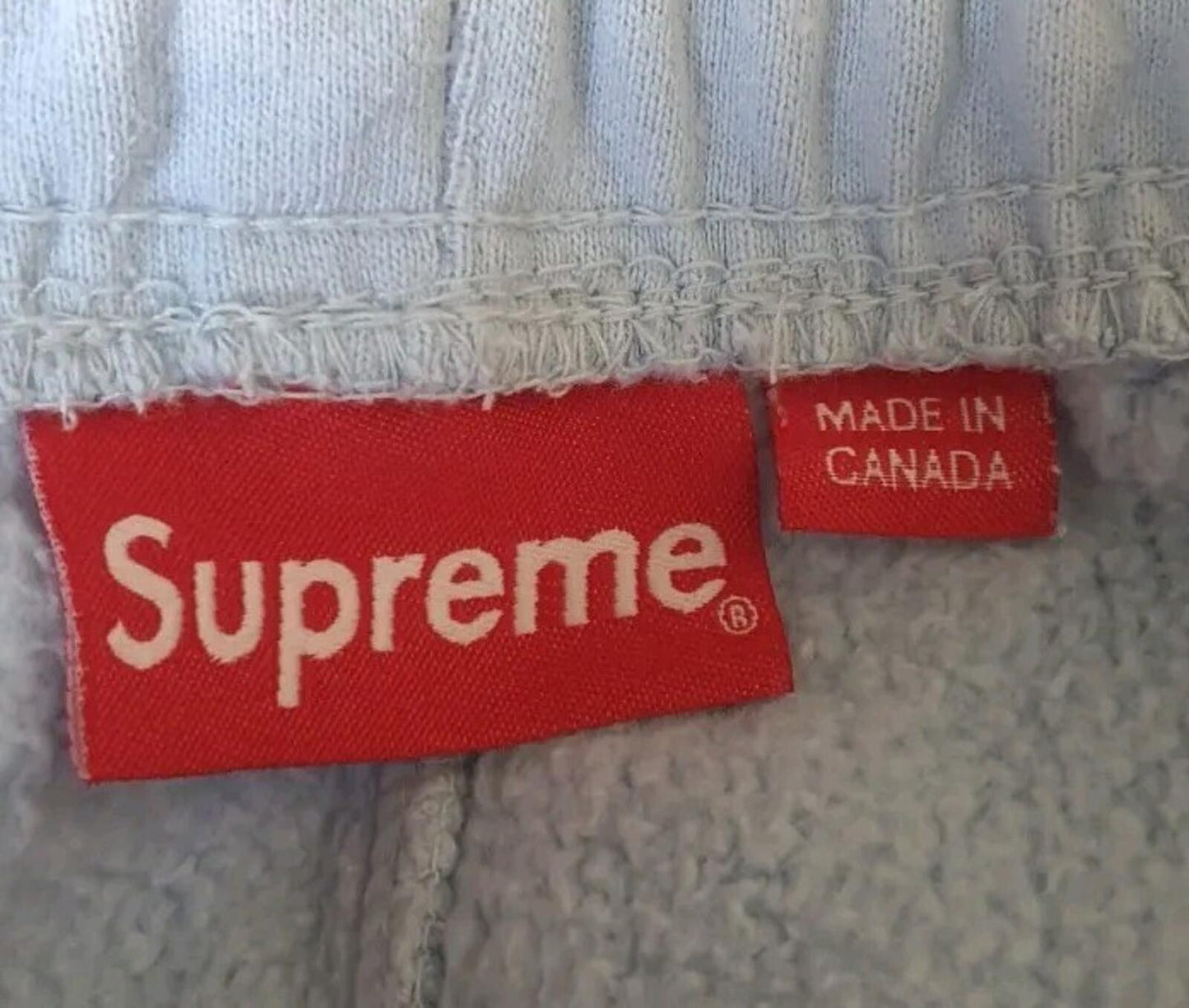 FW21 Supreme S Logo Split sweatpant pants size S Small Light Blue Pink